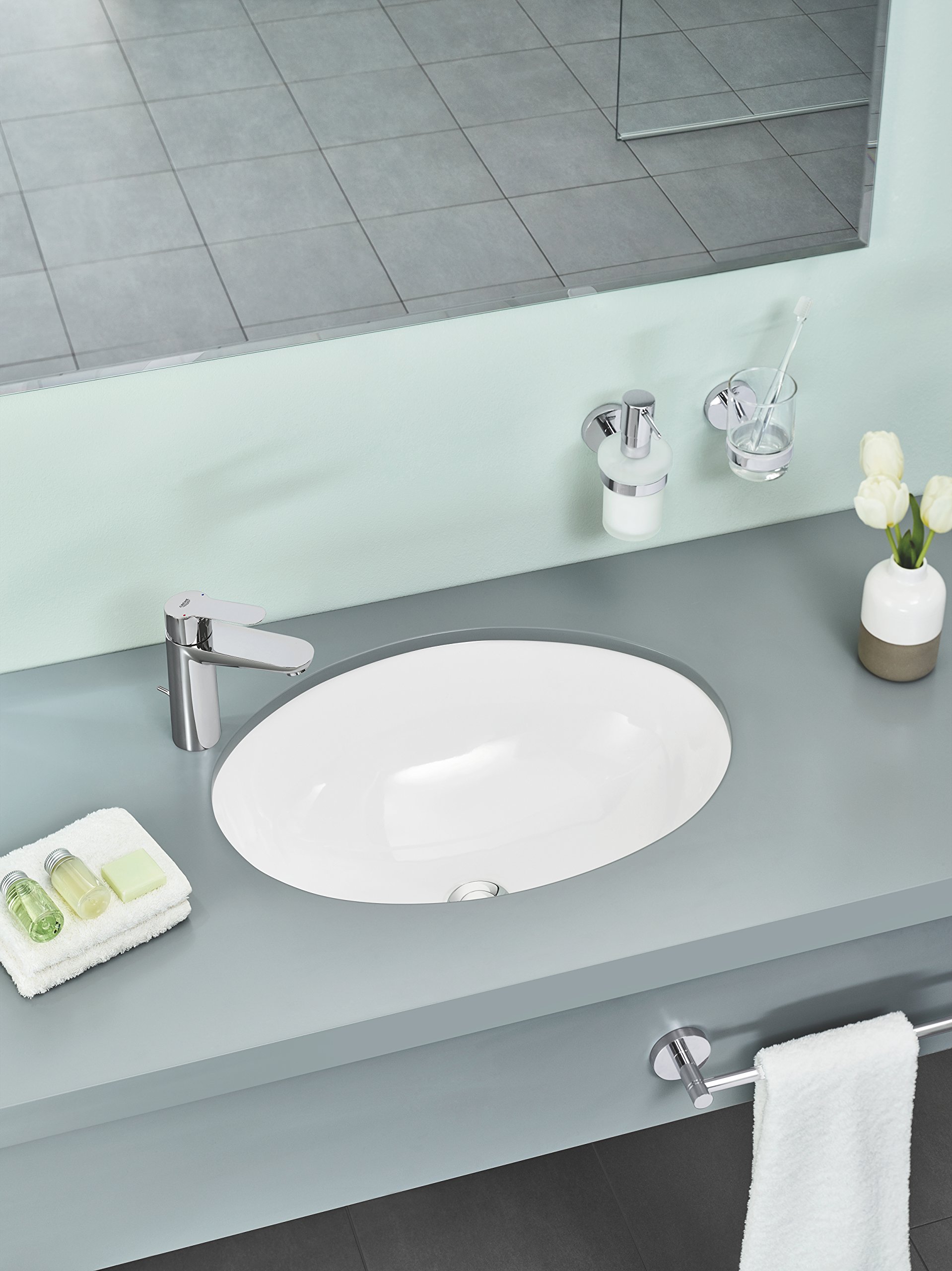 GROHE 20422000, M Size, mitigeur lavabo avec tirette, 23758000