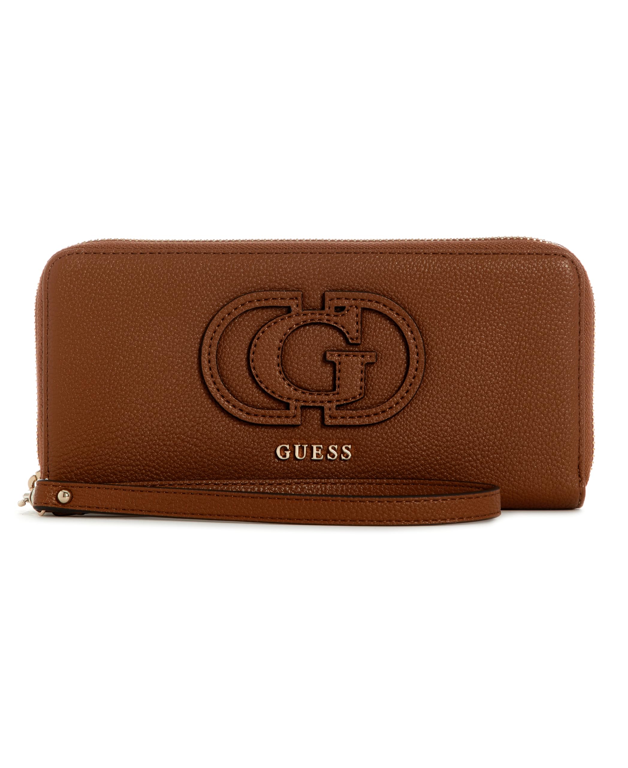 Brown Solid Isola Zip-Around Wallet-image-9