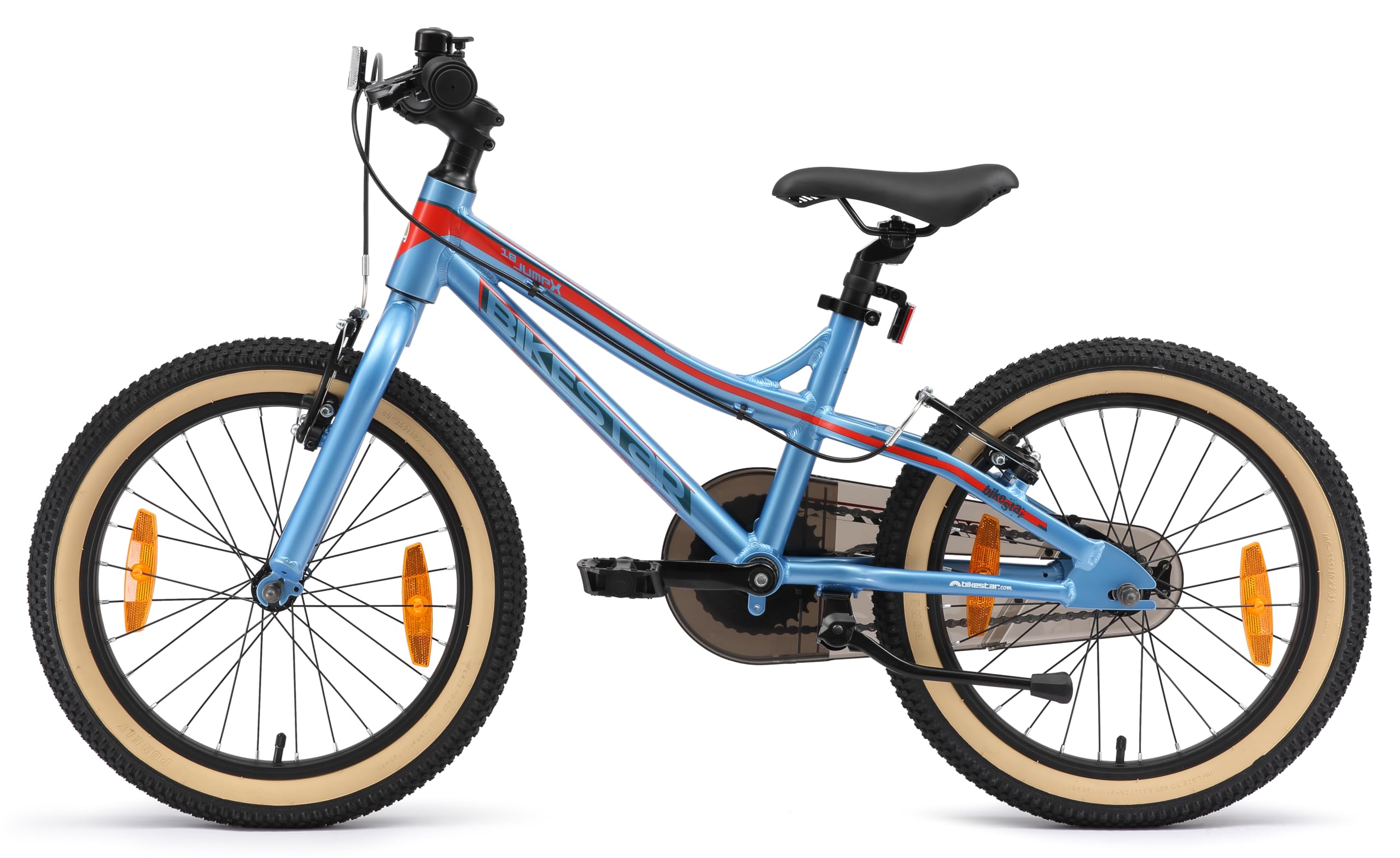 BIKESTAR Bicicleta Infantil Aluminio para niños y niñas a Partir de 5 años | Bici de montaña 18" Pulgadas con Freno en V |