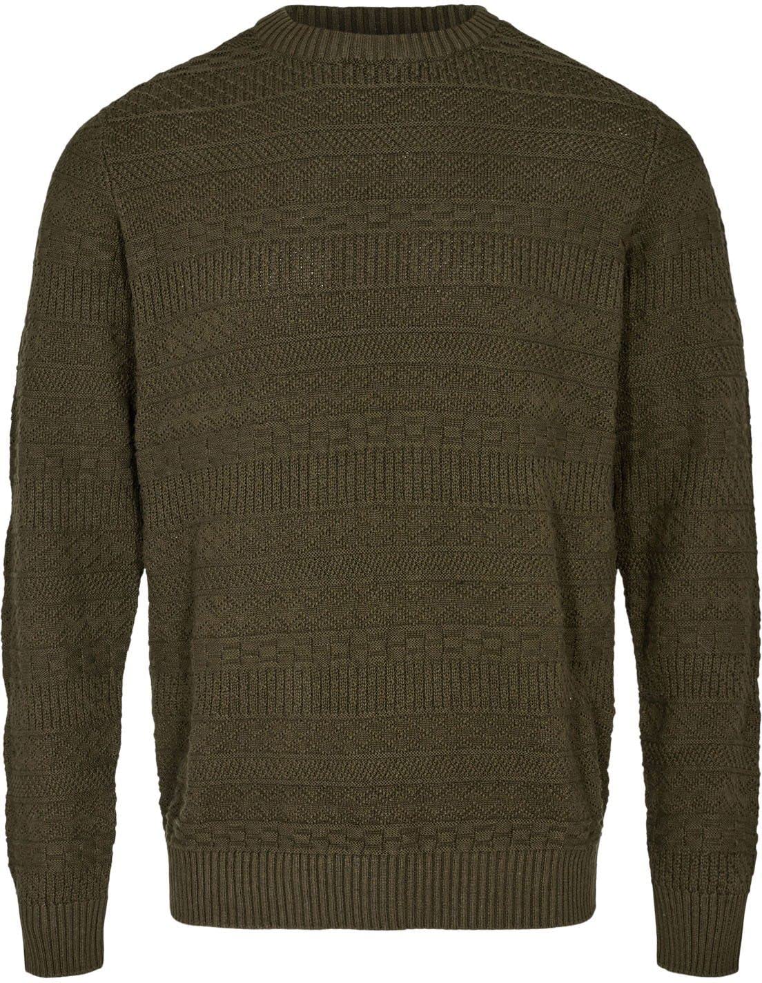 AnerkjendtJumper Sune Jacquard Dark Green - Men's - Clothing -