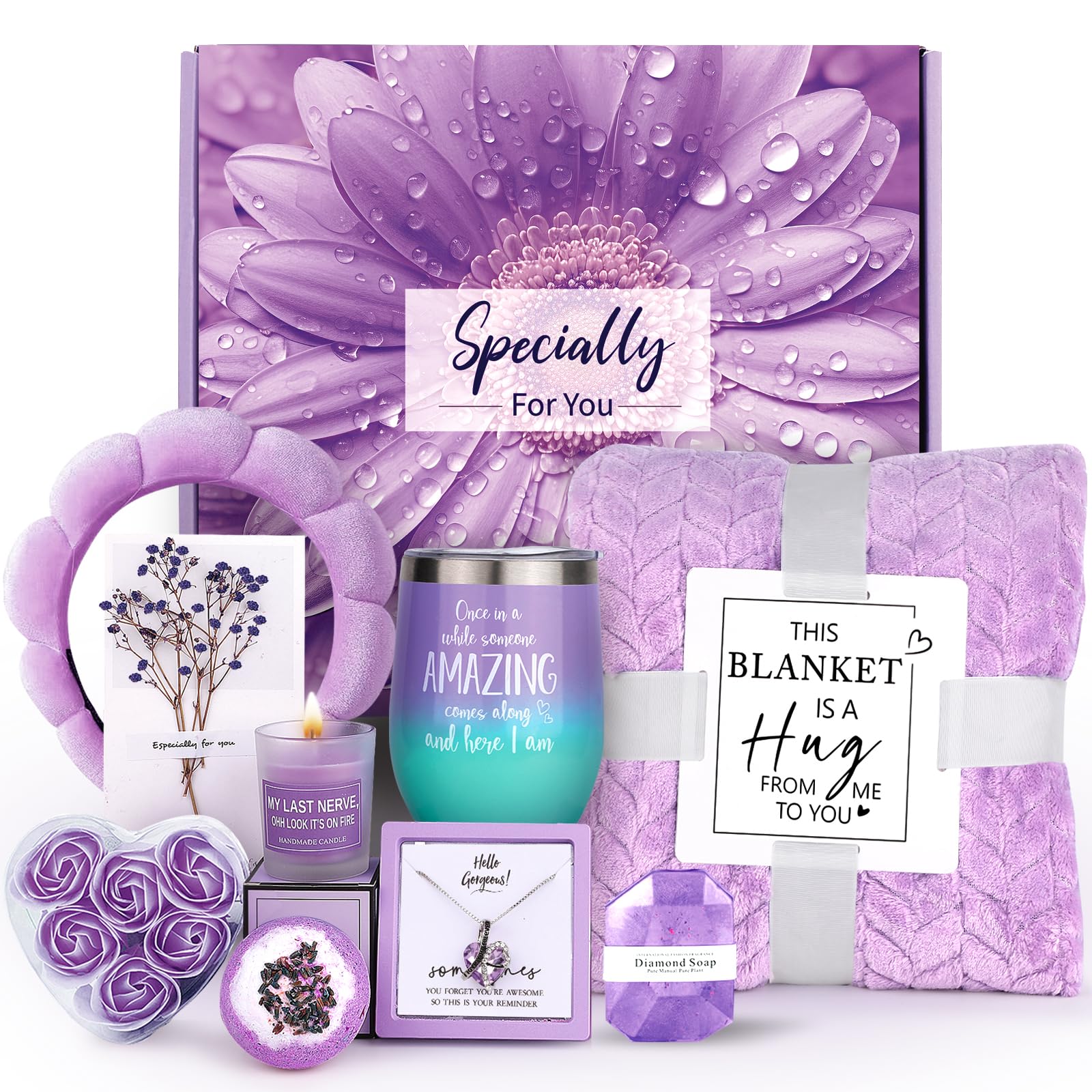 Self Care Package for Women, Birthday Gifts for Women Mom Best Friend,Gifts for Her Girlfriend Sister Friend,Relaxing Spa Gifts Set,Retirement,Thank