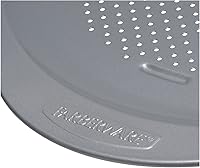 Vista 2 de Farberware Molde antiadherente aislado para hornear pizza redondo de 15.5 pulgadas, gris claro