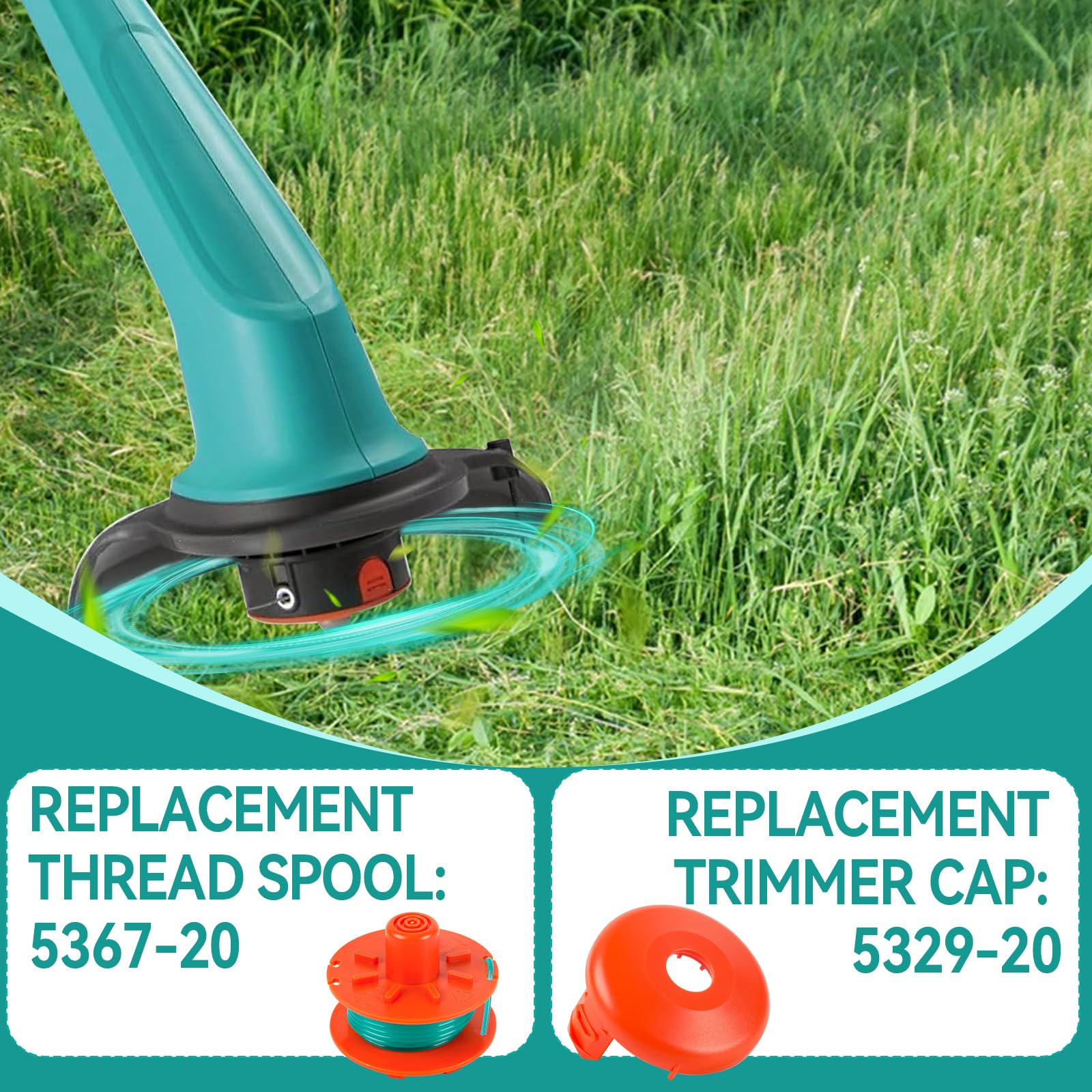 Bobine De Rechange Pour Débroussailleuse Gardena 5307-20, 6,1 M X 1,65 Mm Pour Débroussailleuse Gardena EasyCut ComfortCut PowerCut SmallCut (4 Bobines 1 Housse