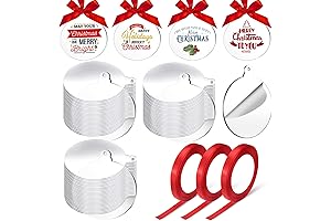 75 Pieces Clear Ornaments for Christmas Tree Decoration