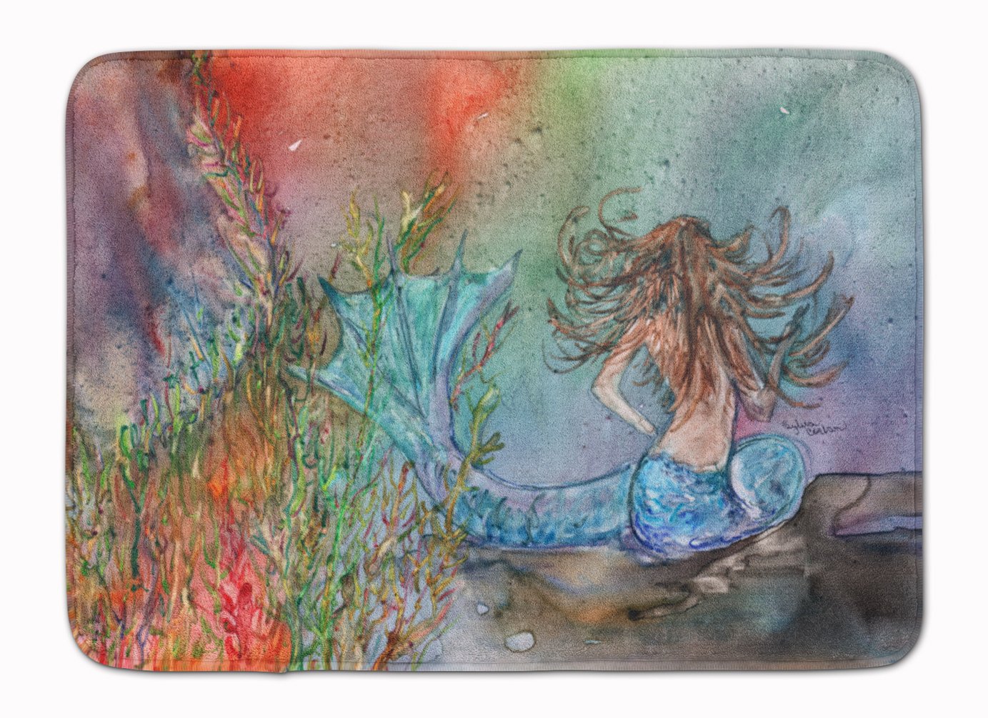 Tapis de sol sirène d'eau brune Caroline's Treasures 48x68 cm