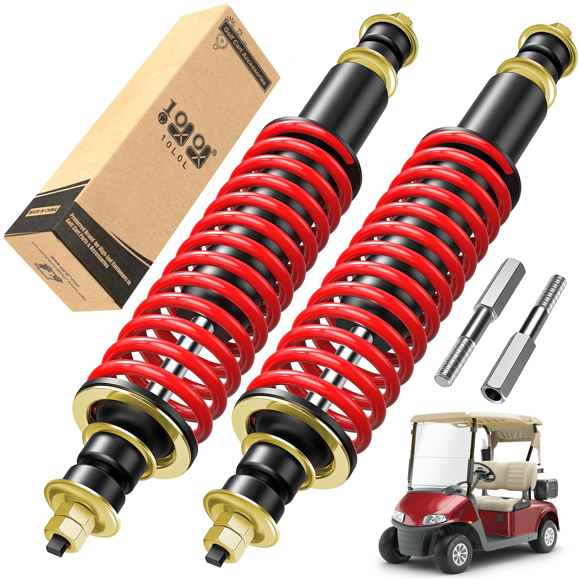 Amazon.com: 10L0L EZGO Golf Cart Front & Rear Shock Absorber Kit