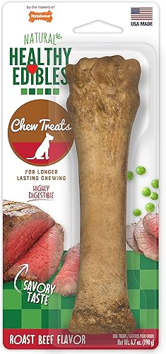 Nylabone Healthy comestibles tocino con sabor a sopa de perro masticable