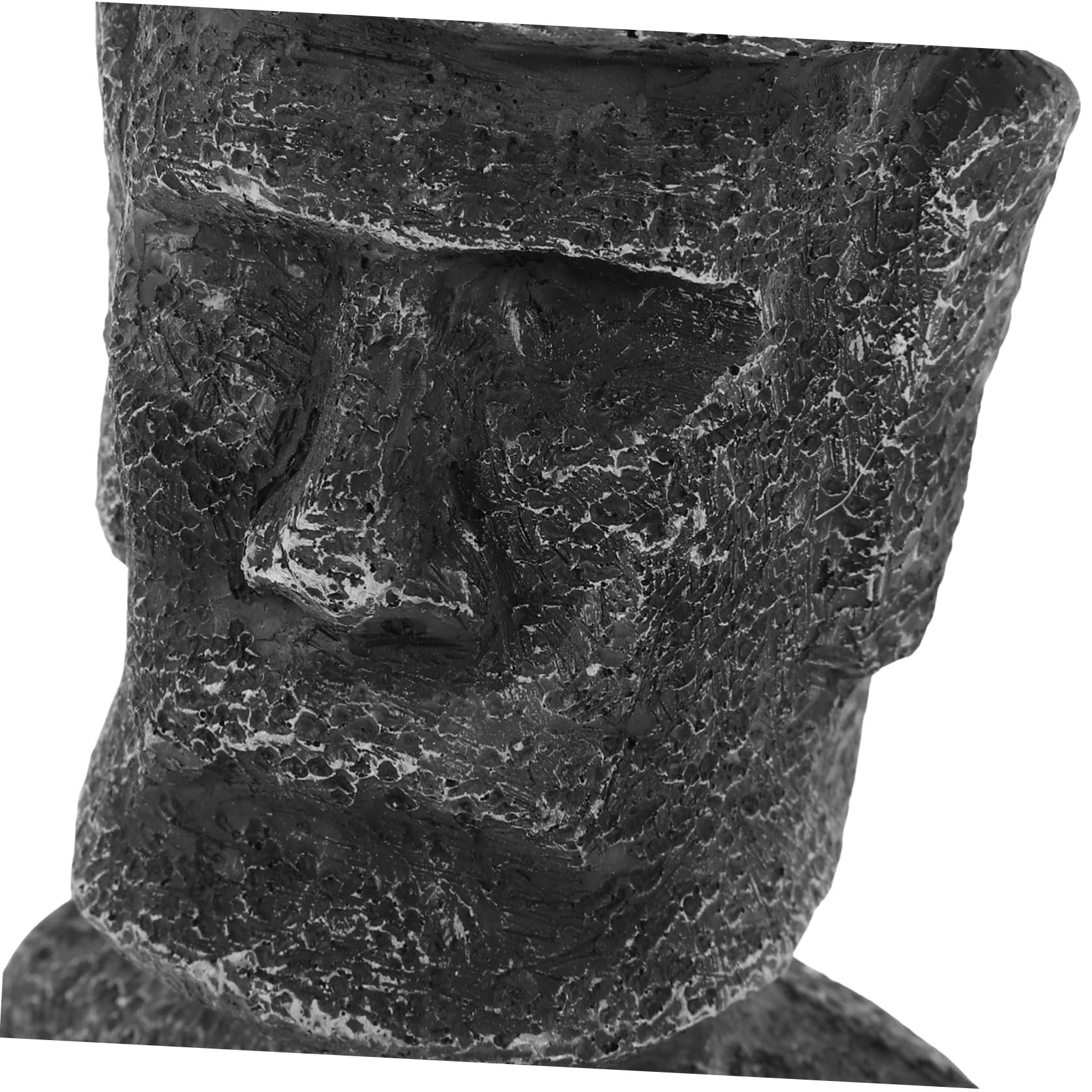 Ciieeo Statua Moai in Resina per Acquario, Decorazione Paesaggistica Antica, Effetto Realistico, Facile da Sistemare, per Casa e Ufficio