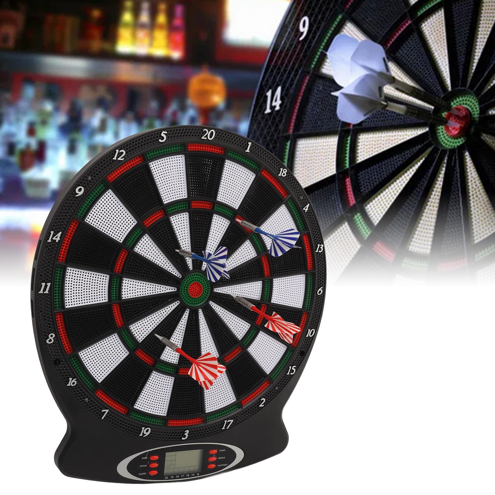 Diana Electrónica con Pantalla LCD Digital de Puntuación Automática | Sensor preciso, juego familiar multijugador, PP duradero, entretenimiento en la oficina para fiestas en interiores
