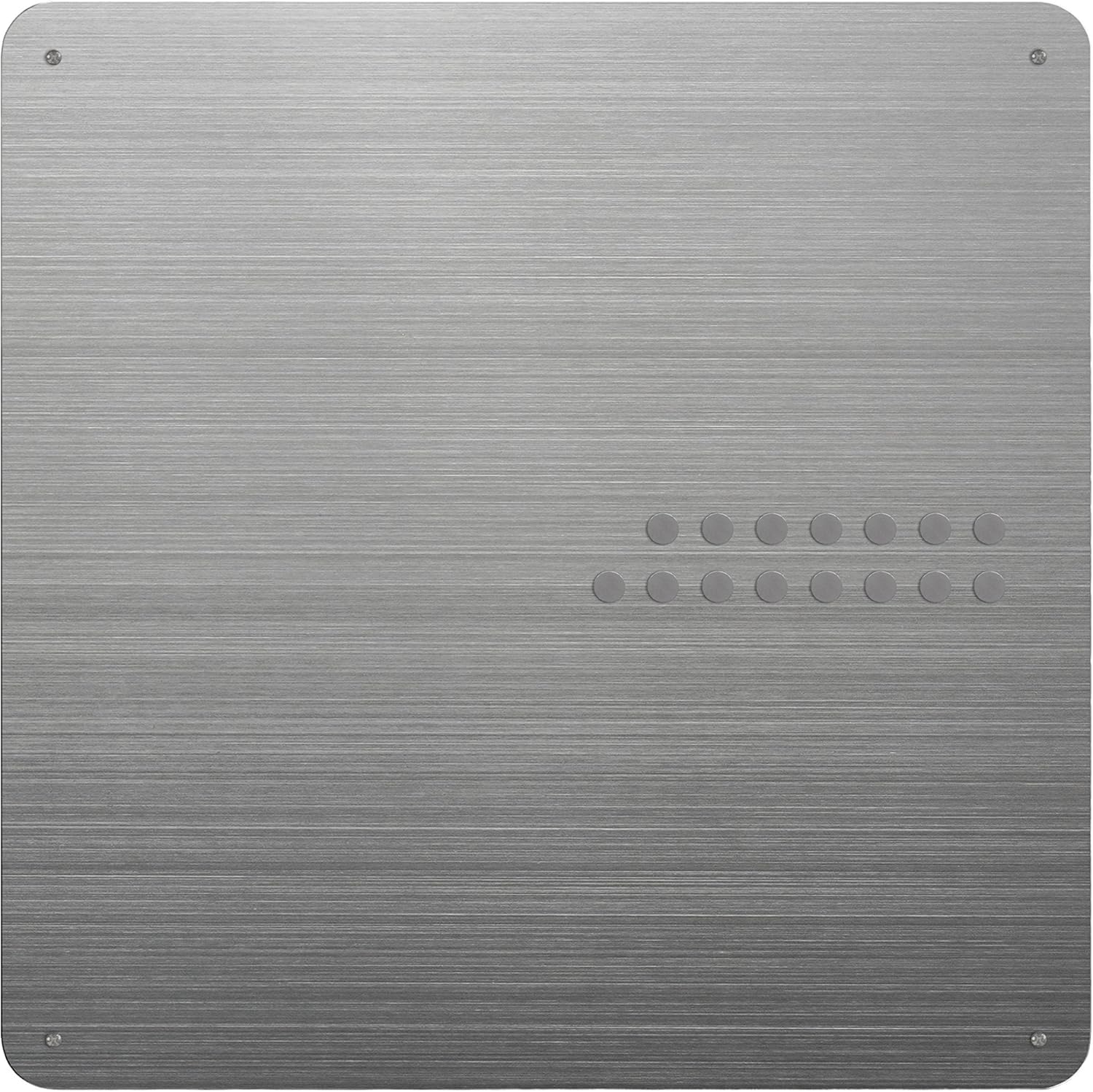 ThreeByThree Tablero de notas plateado plateado