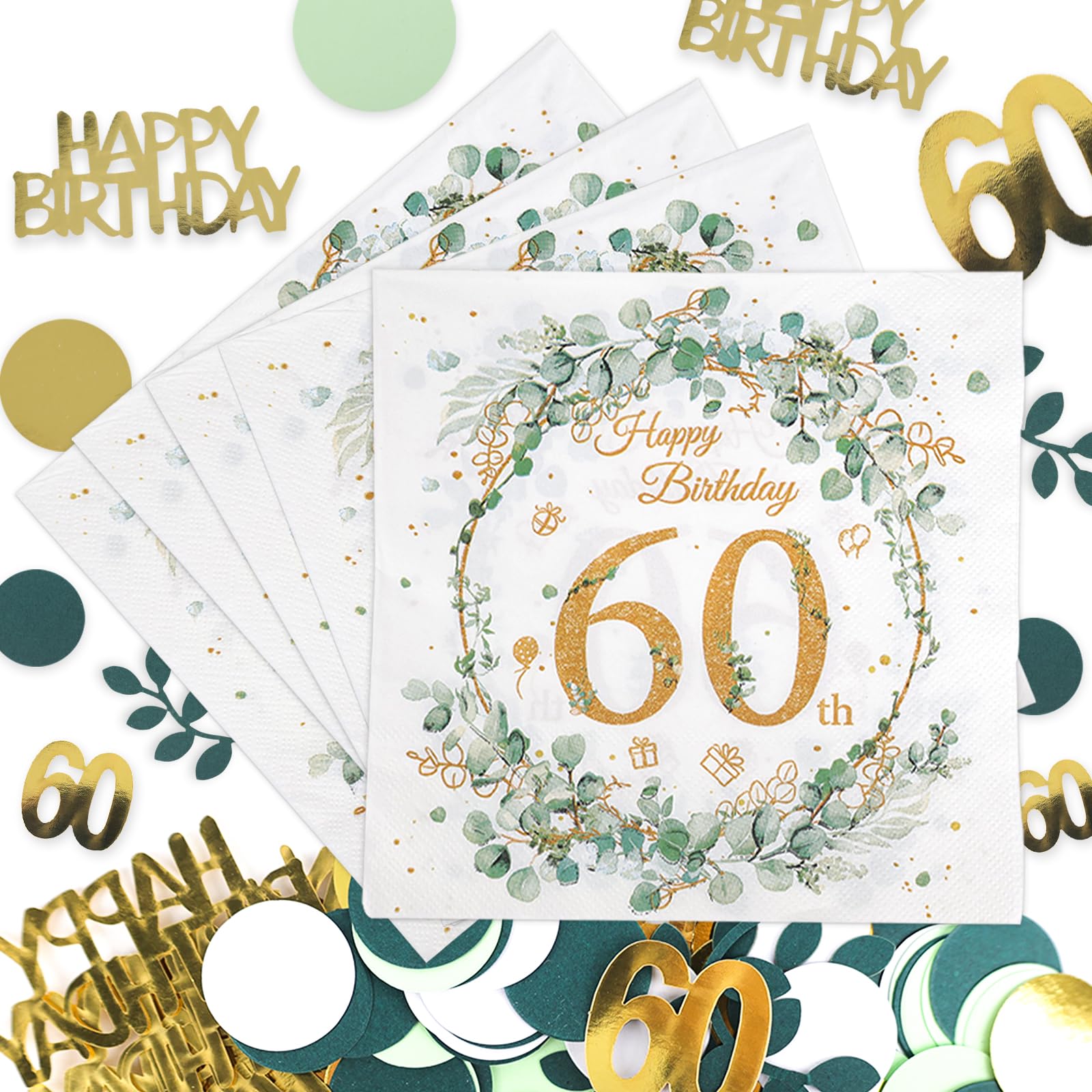 Décoration Table Fête Serviettes De Table 40e Anniversaire - Motif