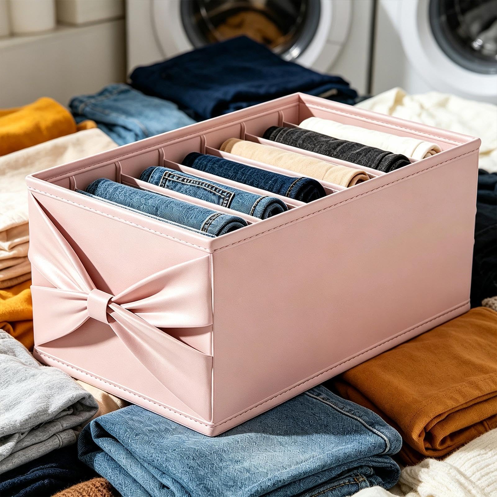 Organizador De Ropa Con Divisores Solución De Almacenaje Para Armario Con | Almacenaje en Estante para Armario para Camisas, Suéteres, Pantalones, Pantalones Largos, Hogar, Apartamento