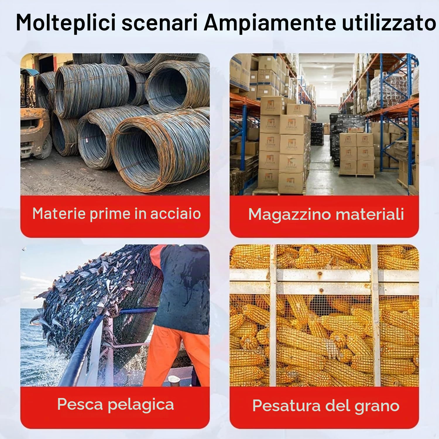 Bilancia da gru digitale, bilancia sospesa elettronica da 500 kg 1100 libbre, bilancia sospesa industriale con sensore preciso, mini bilancia LCD portatile con gancio, bilancia da gioco digitale