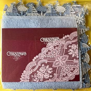 希少⭐️新品レア⭐️波千鳥⭐️ブルー⭐️近沢レース　タオルハンカチ Amazon.co.jp: 近沢レース 元町本店限定 タオルハンカチマリーン