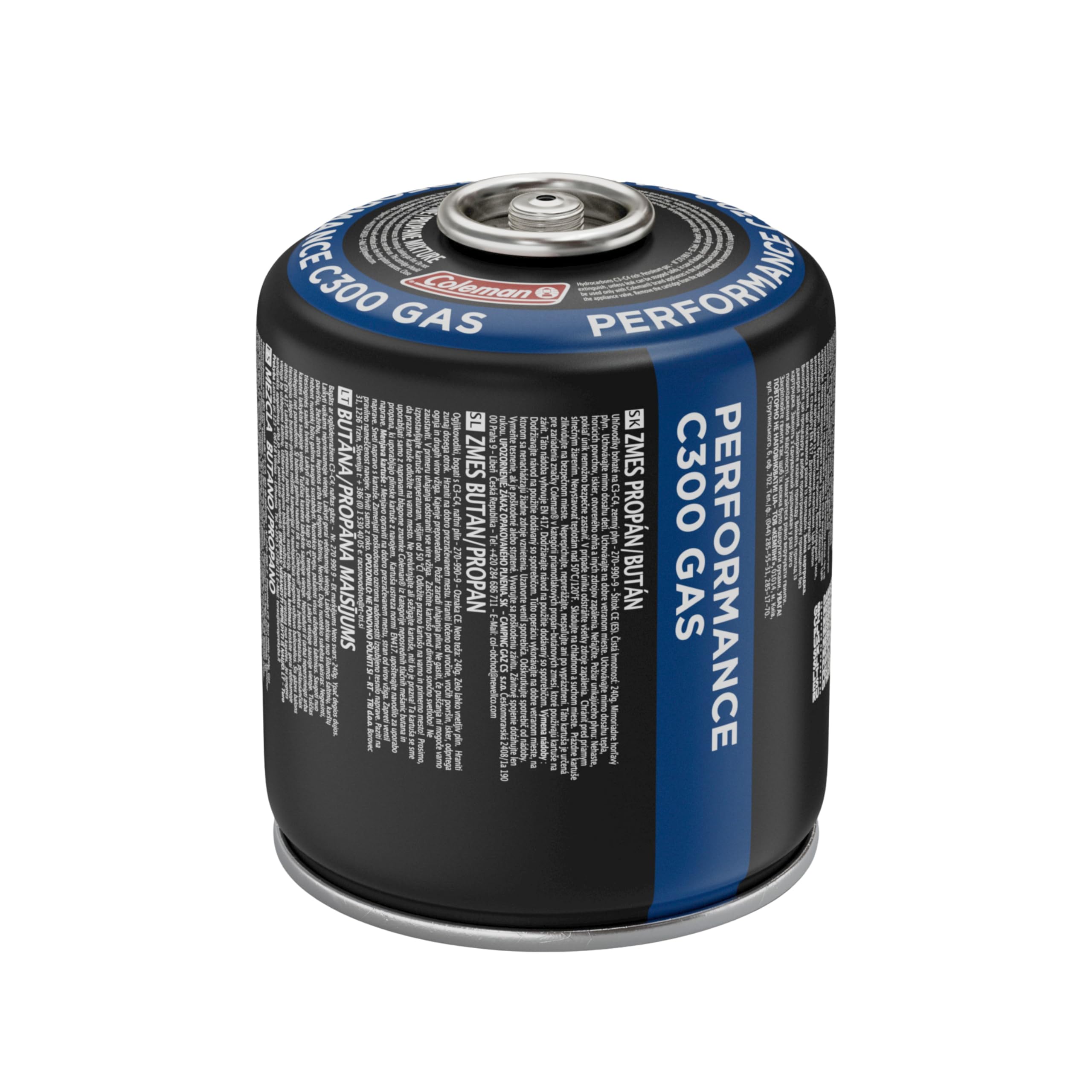 Coleman C300 Performance Gas Cartridge | Butane & Propane Blend for Camping Stoves | 361 g