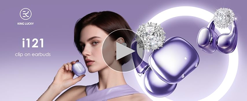 Amazon.com: King Lucky Clip-on Earbuds Jewelry Wireless