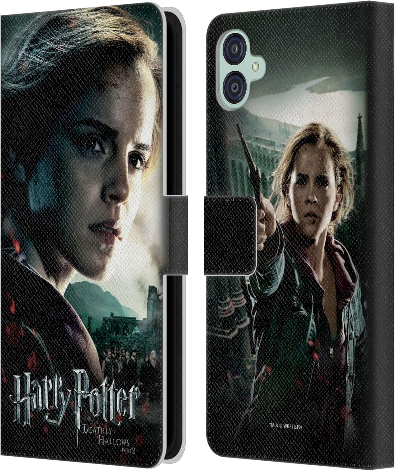 Head Case Designs Officially Licensed Harry Potter Hermione Granger Deathly Hallows VIII Leather Wallet Case Compatible with Samsung Galaxy M04 5G / A04e