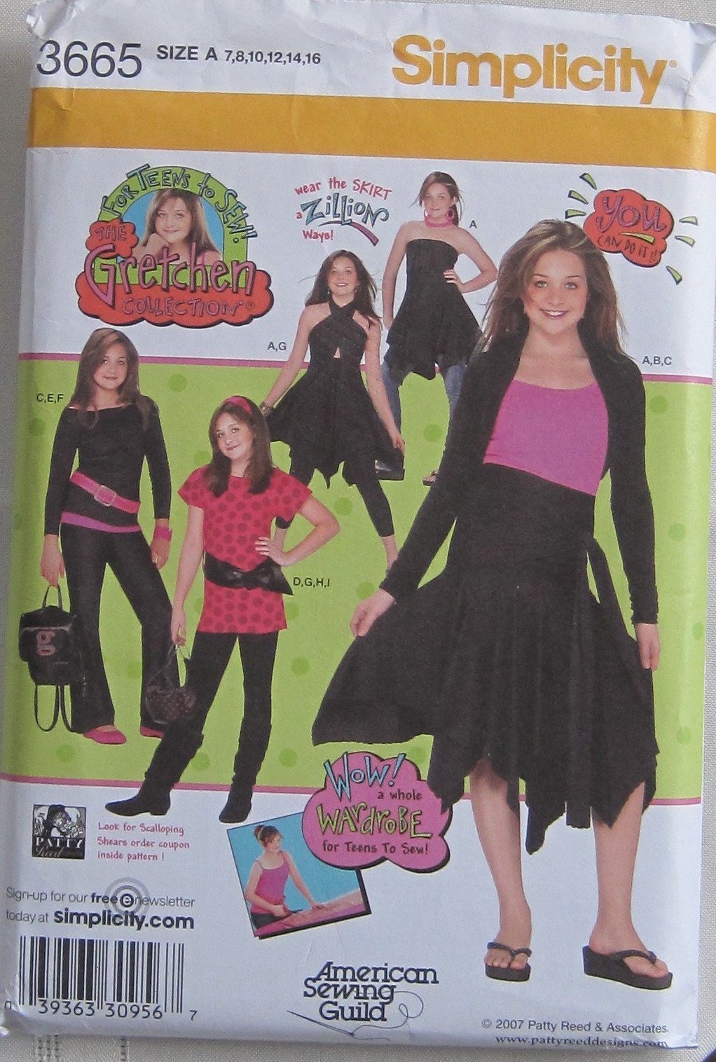 Garde-robe en maille fille avec le patron Simplicity 3665