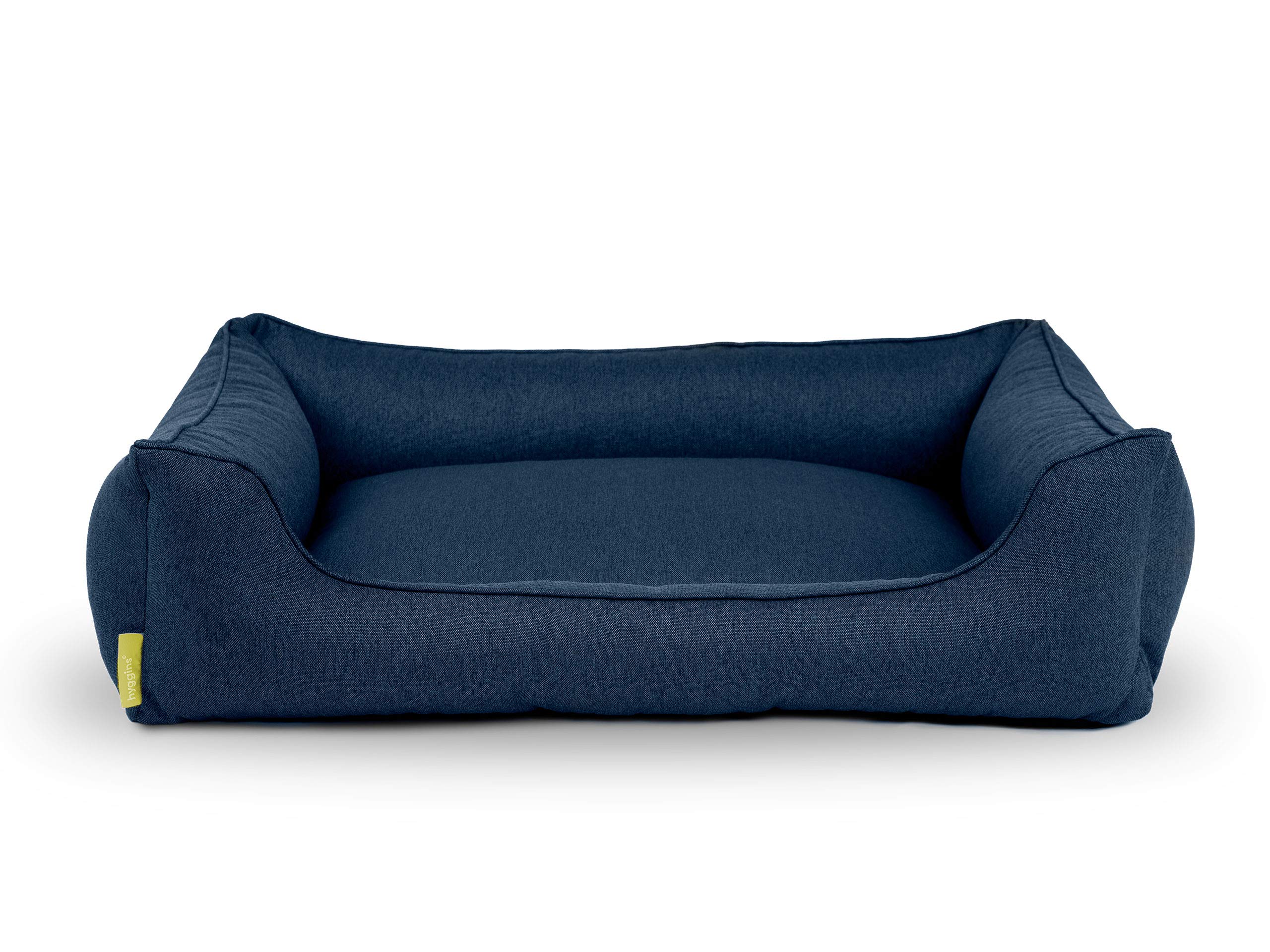 Cama para perros Dreamer Plus | ortopédica, funda extraíble y lavable | suelo impermeable | fabricado en la UE | en S, M, L, XL | en gris beige, gris oscuro y azul oscuro (S 60 x 44 cm, azul