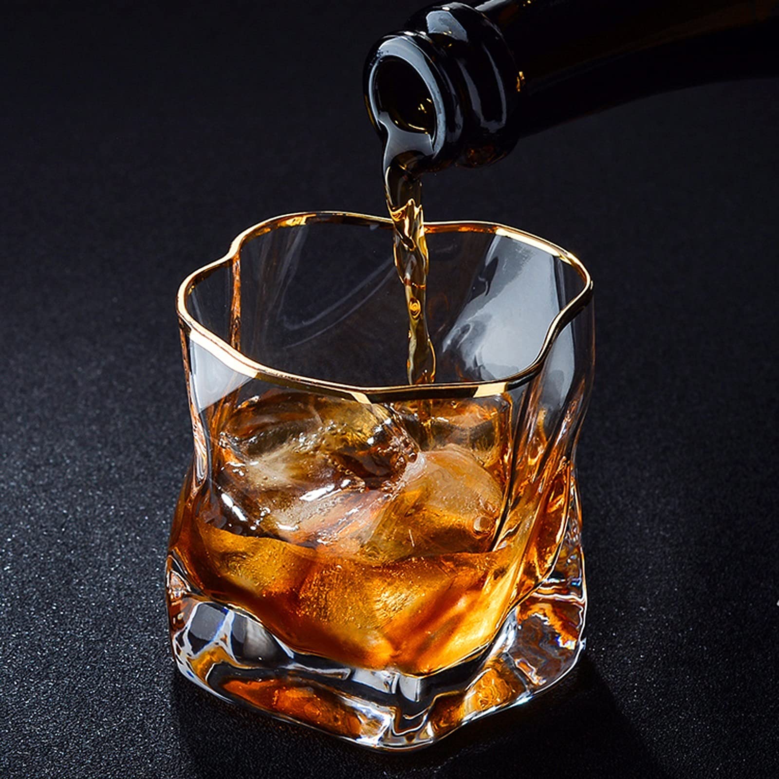 Verre à Boire Verre de Whisky à l'ancienne (Ensemble de 4) Verre Bourbon/Cocktail Verre/Bar Verre Whisky Scotland, Vin et Cocktail Verres(B)