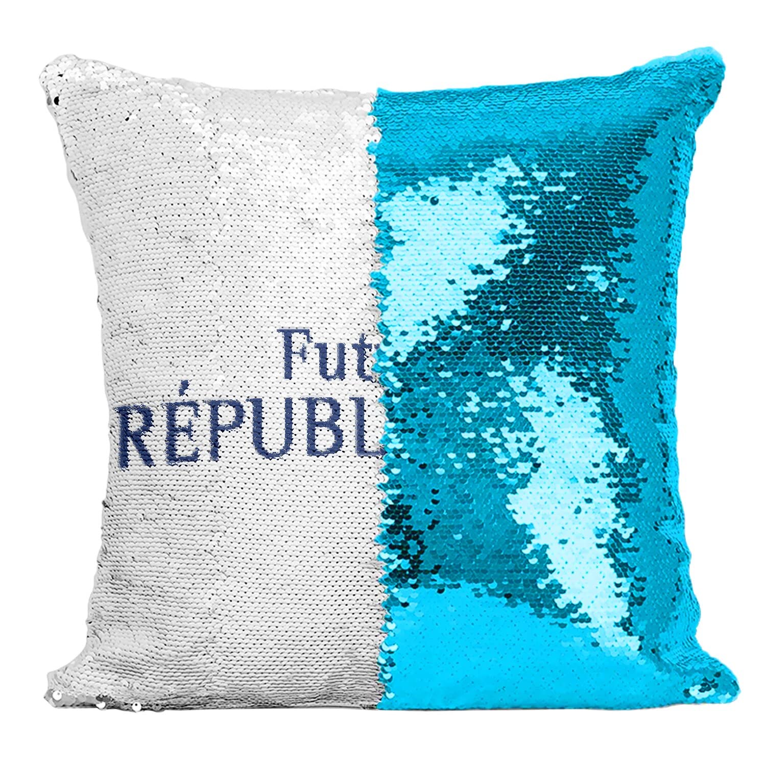 Coussin sequin turquoise future républicaine : rompez la monotonie de votre décoration intérieure