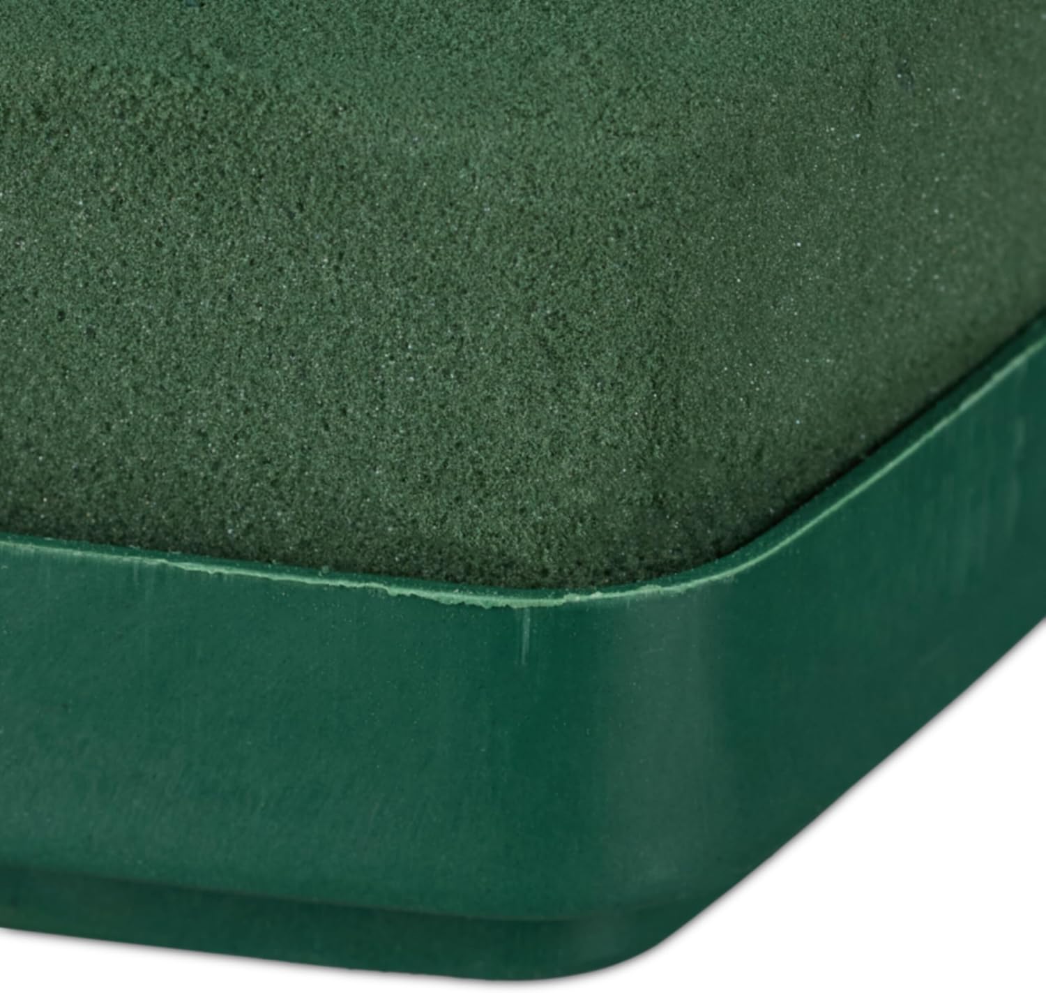 Relaxdays 2X Floral Foam for Fresh Flowers, Heart, for Arrangements and Crafting, Decorations, 26.5 x 26.5 x 4 cm, Green