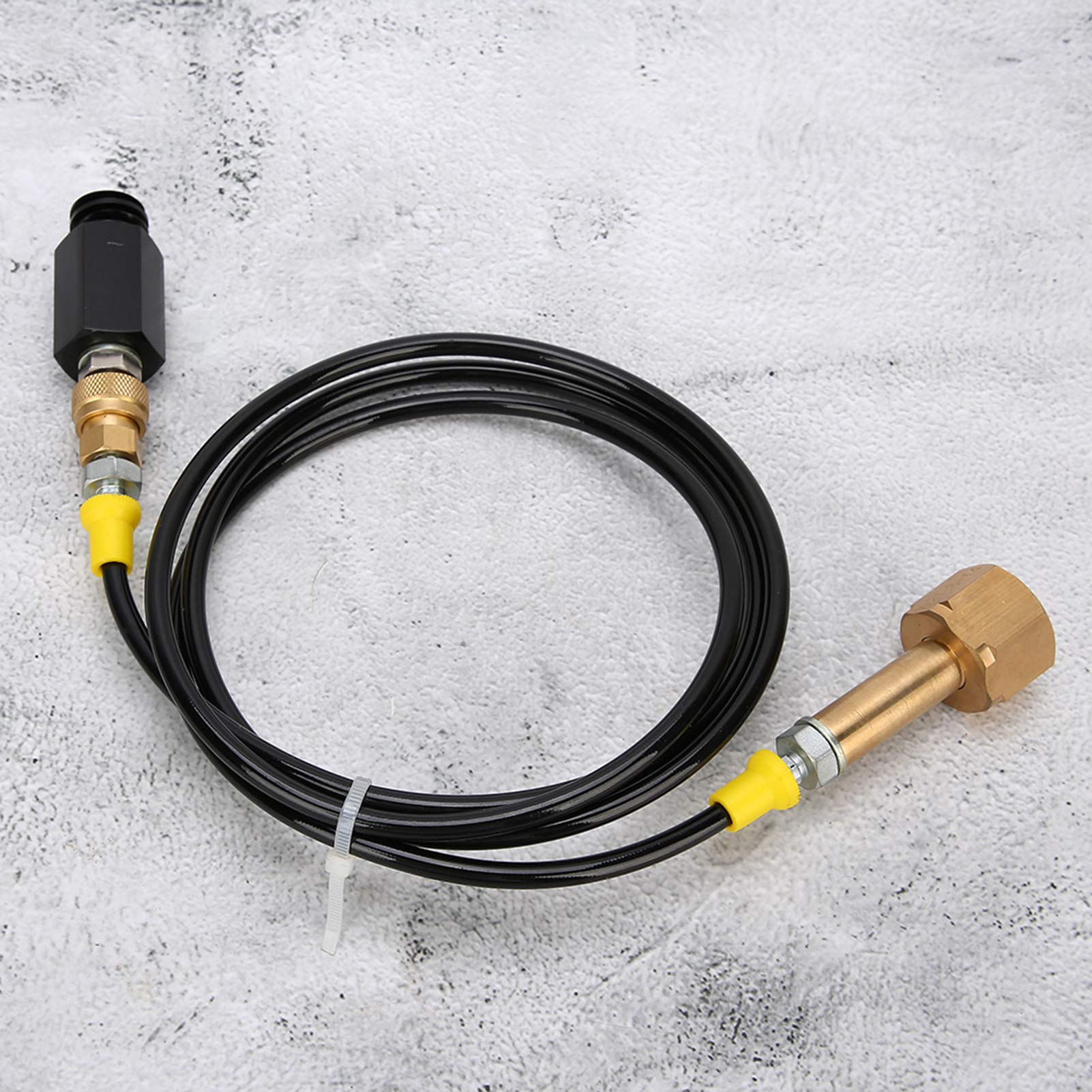 CGA0 do TR21-4 Urządzenie do napojów gazowanych Zbiornik Co2 Bezpośredni adapter 1,7 m CGA0 Gwint CO2 Zestaw adapterów zewnętrznego węża do sody do kuchennego wiadra na wodę