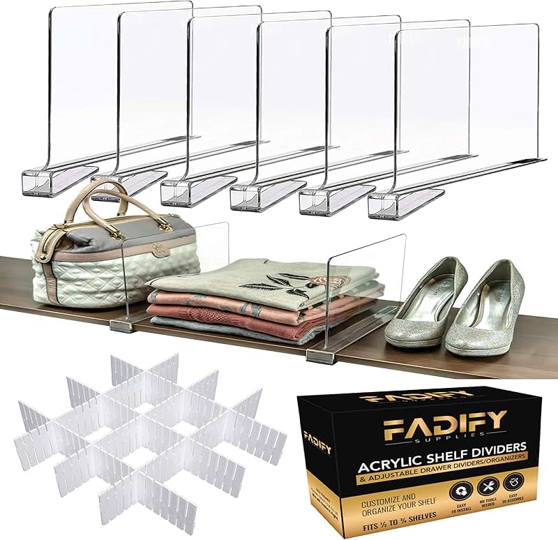 adjustable shelf dividers