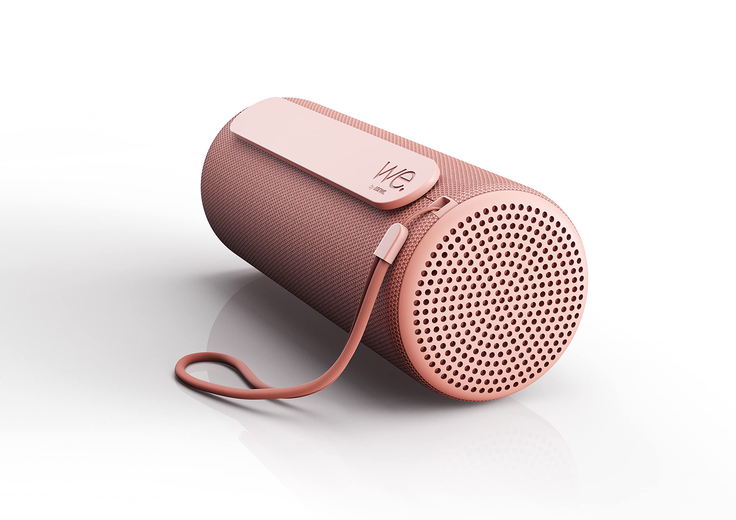 Loewe We. HEAR 1 Coral Red, altoparlante Bluetooth, 40W, resistente all'acqua, portatile, ricaricabile, batteria di 14 ore, per uso esterno e interno