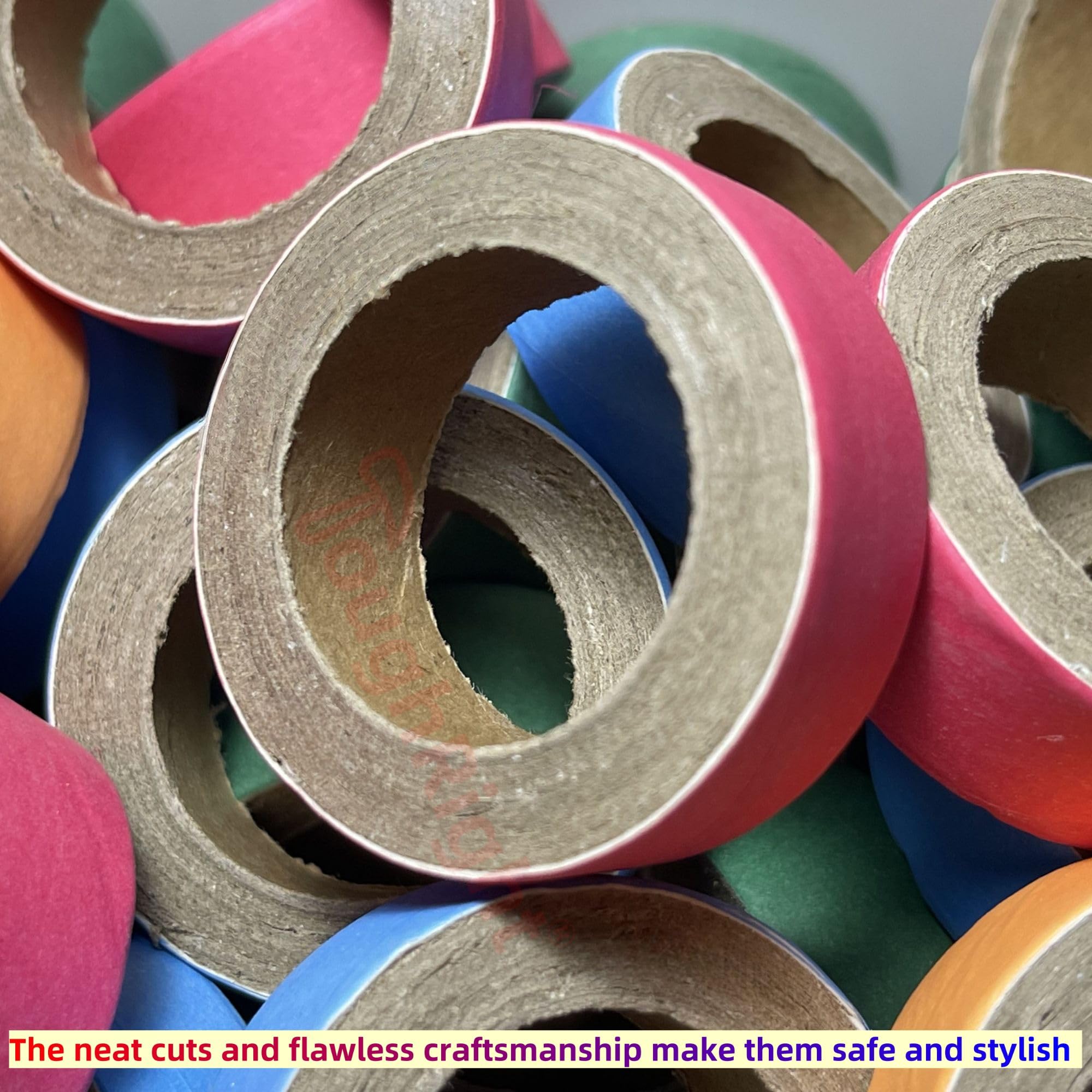 36 Pcs Chew Bagels Bird Toys for Parrots Durable Cardboard BrioChew 0.3in“ Thick Chewing Shredding Foraging Foot for Medium & Large Parrot Amazons Mini Macaws African Greys Cockatoos Eclectus Senegal - image 2