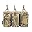 EXCELLENT ELITE SPANKER Open-Top Single/Double/Triple Molle Mag Pouch for M4 M14 M16 AK AR Elastic Rifle Magazines for Pistol Mag Pouch(Multicam)