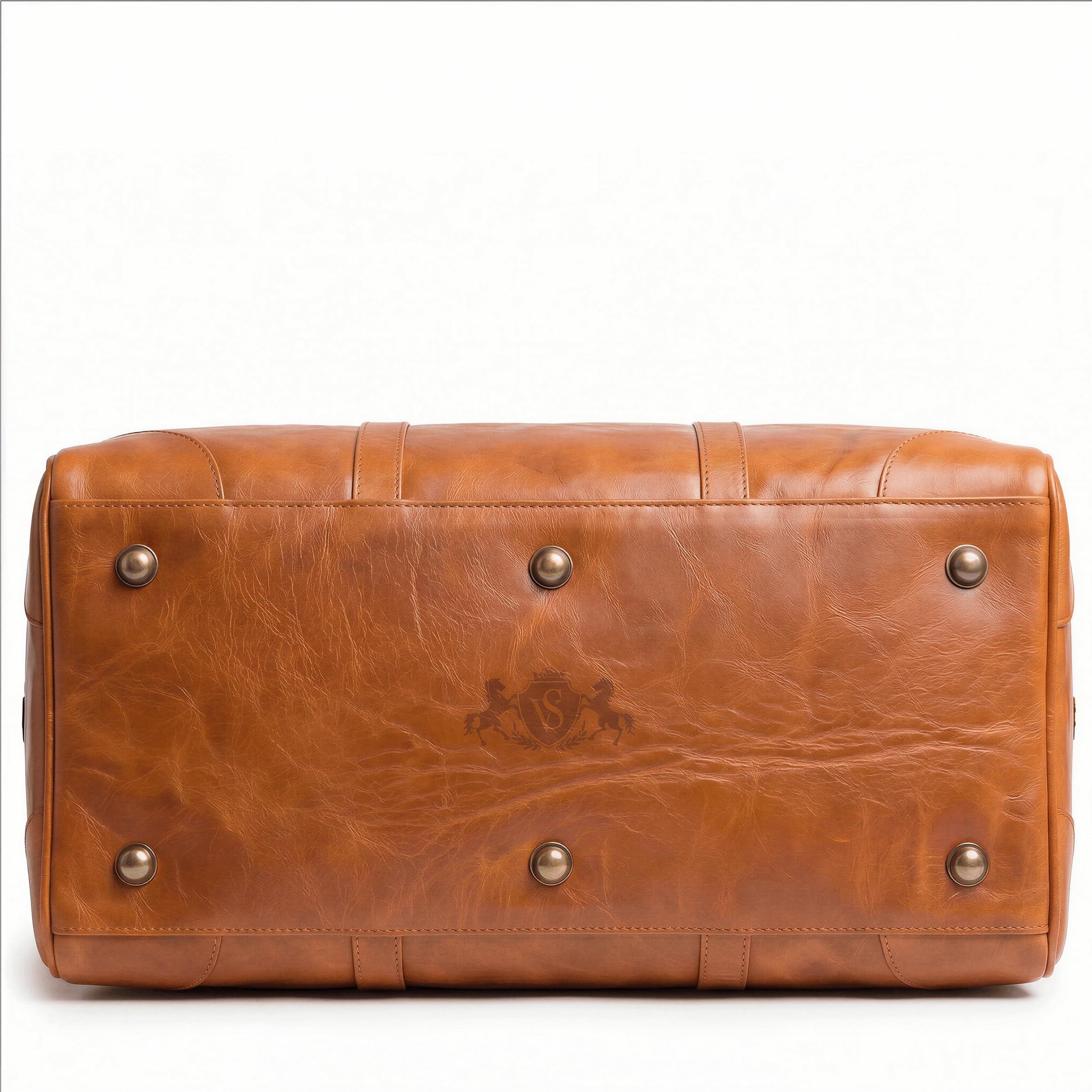 SID & VAIN große Weekender echt Leder - Sporttasche Berlin groß - Reisetasche Handgepäck mit Schultergurt - Ledertasche Herren und Damen braun handgefertigt