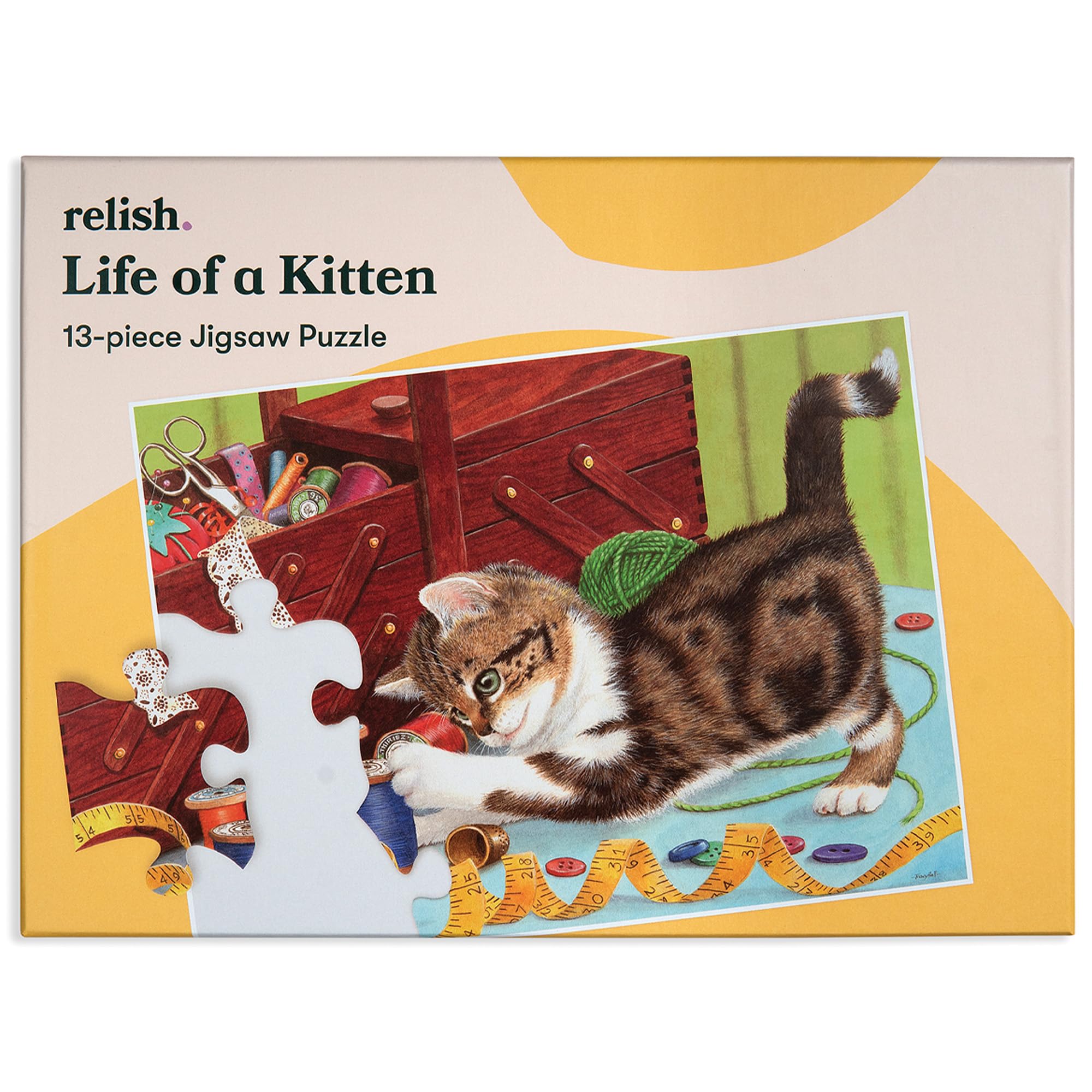 Relish ‘Life of a Kitten’ Puzzle 13 Pièces : Activités Adaptées aux Seniors Atteints de Démence ou d’Alzheimer