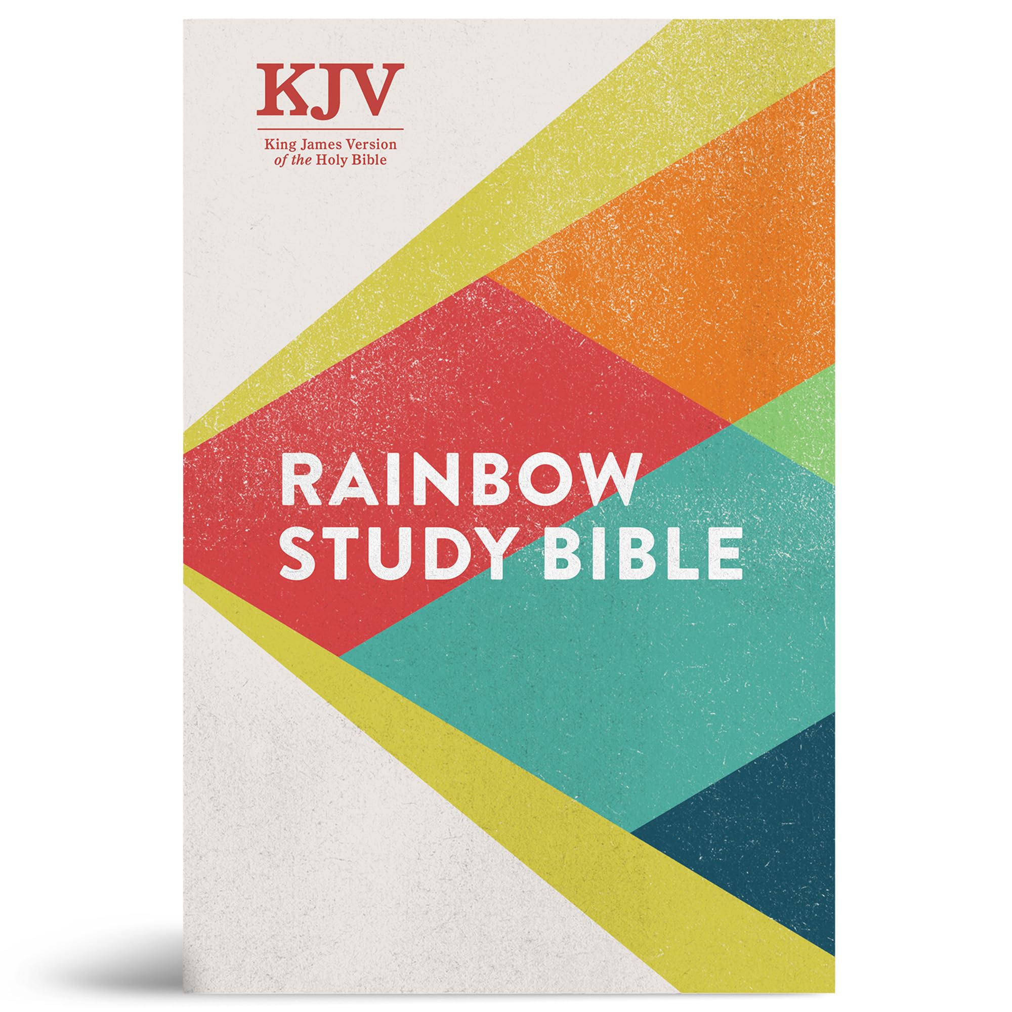 KJV Rainbow Study Bible, Hardcover, KJV Holy Bible, Black Letter, Pure Cambridge Text, Color Coded, Bible Study Helps, Reading Plans, Full-Color Maps, Easy to Read Bible MCM Type