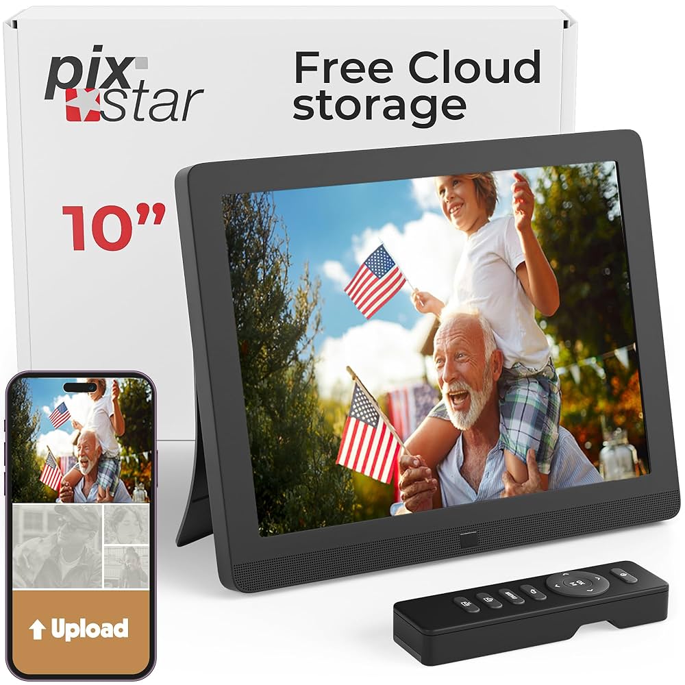 Amazon.com : PixStar 10 inch Digital Frame WiFi | Free
