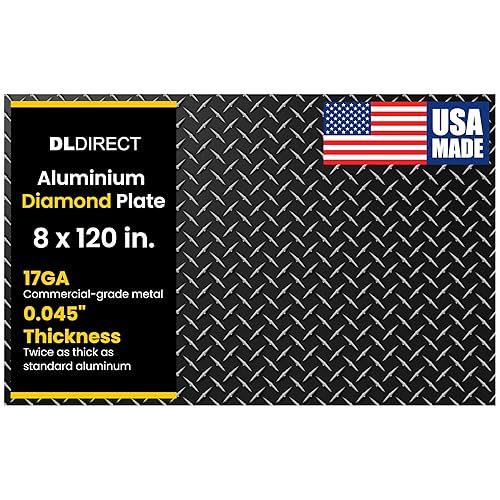 Miniatura 36 de 2 pulgadas x 96 pulgadas - Hoja de metal de placa de diamante, hoja de aluminio de alta resistencia con acabado de molino de grado comercial, placa