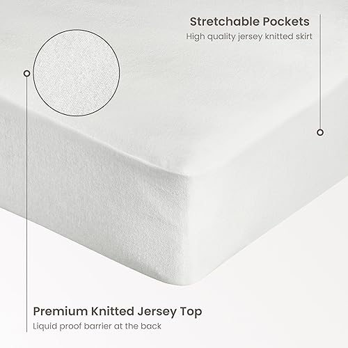 Miniatura 9 de Bioweaves Protector de colchón orgánico impermeable  Funda de colchón de algodón orgánico certificado GOTS Cal King con capa superior de tejido de