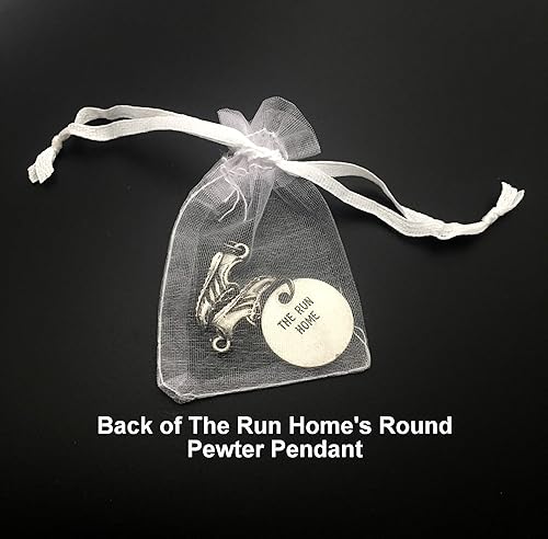 Miniatura 4 de Running SHOE XC Round Pewter Charm Set - Pair of Running Shoe Charms - TWO (2) Pewter Running Shoe Charms and 1 Round Pewter XC Pendant in Organza