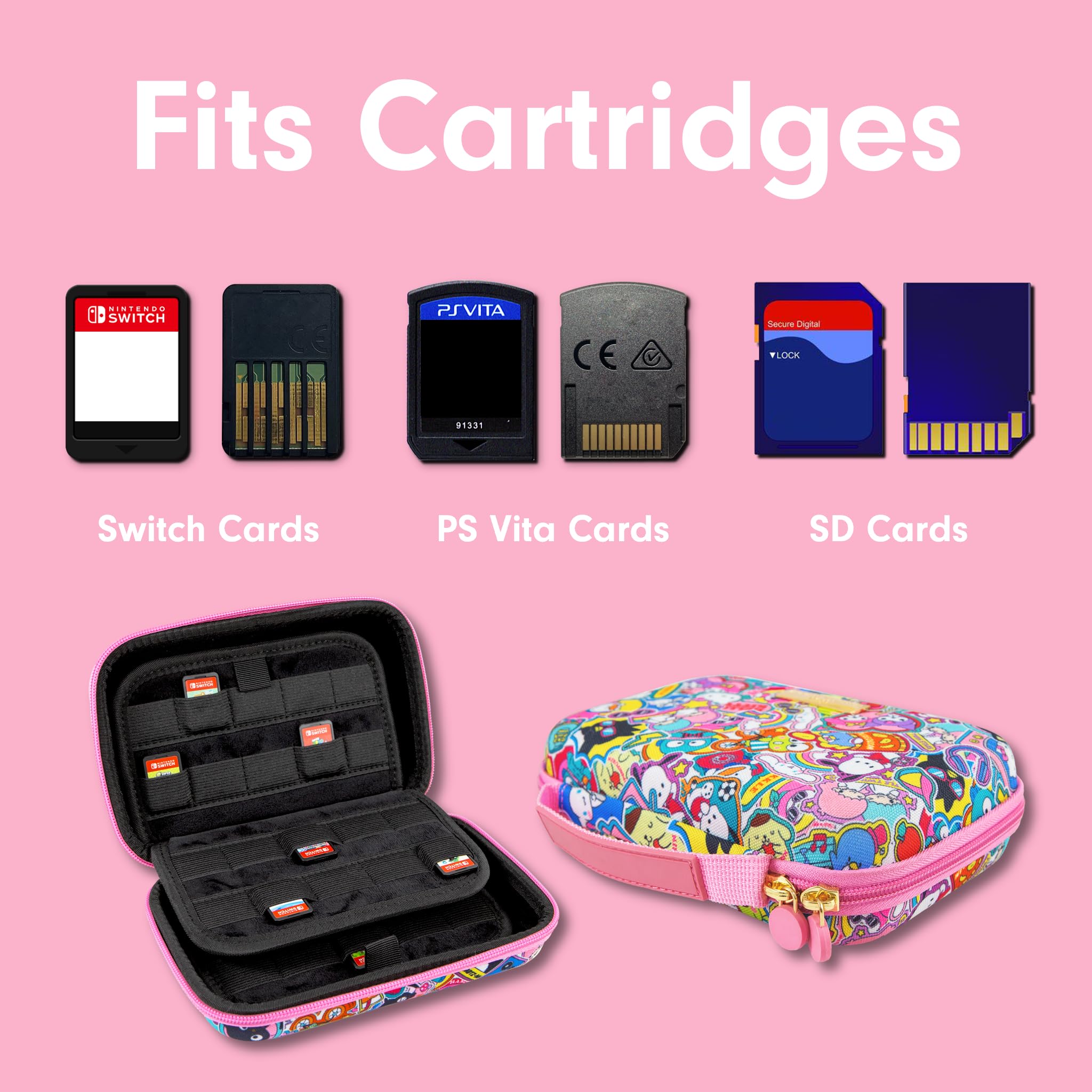 Amazon.com: Sonix x Sanrio 60 Switch Game Case | Compatible with