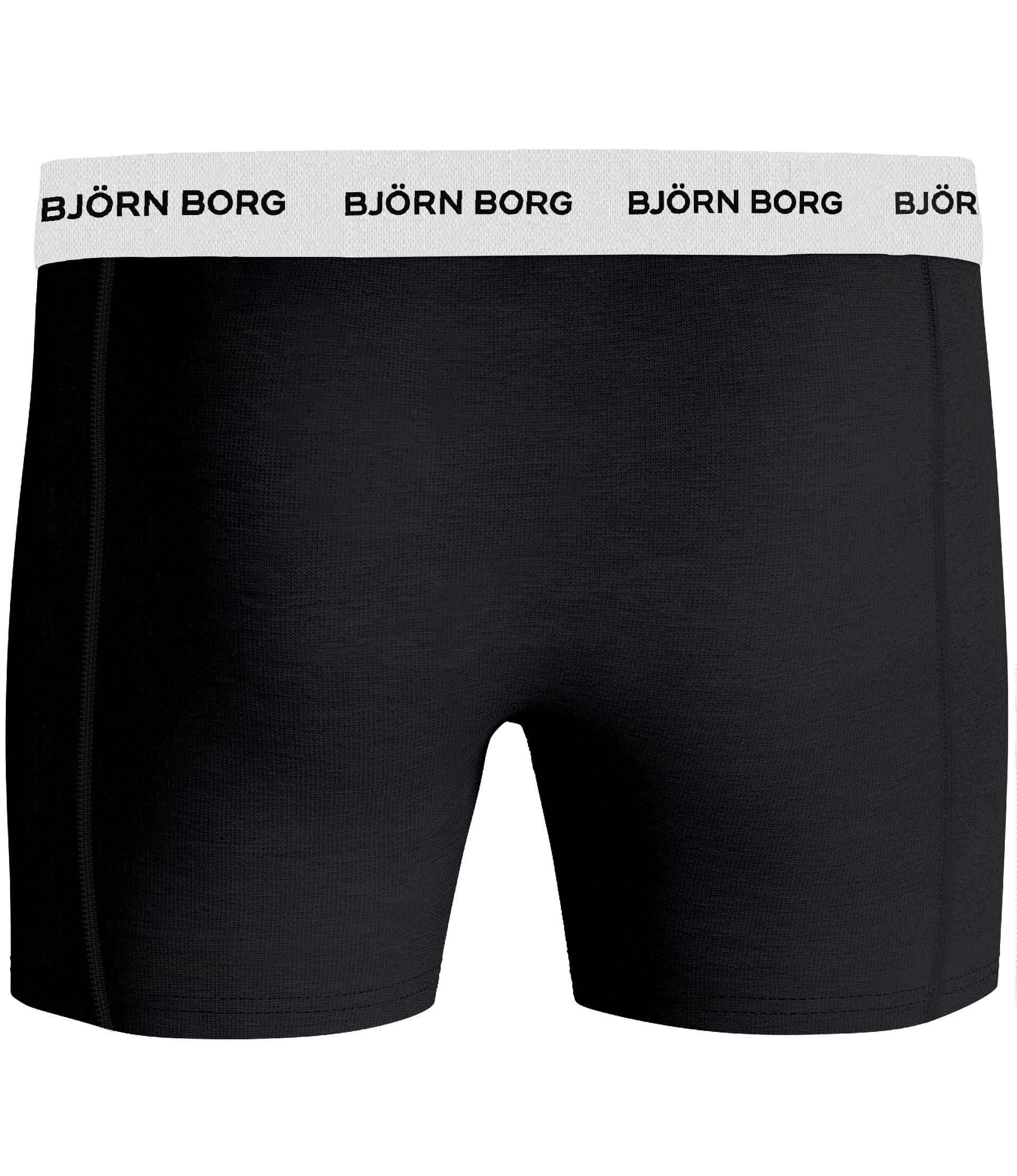 Björn Borg Herren Solid Waistband 5er-Pack Stretch Baumwolle Boxershorts