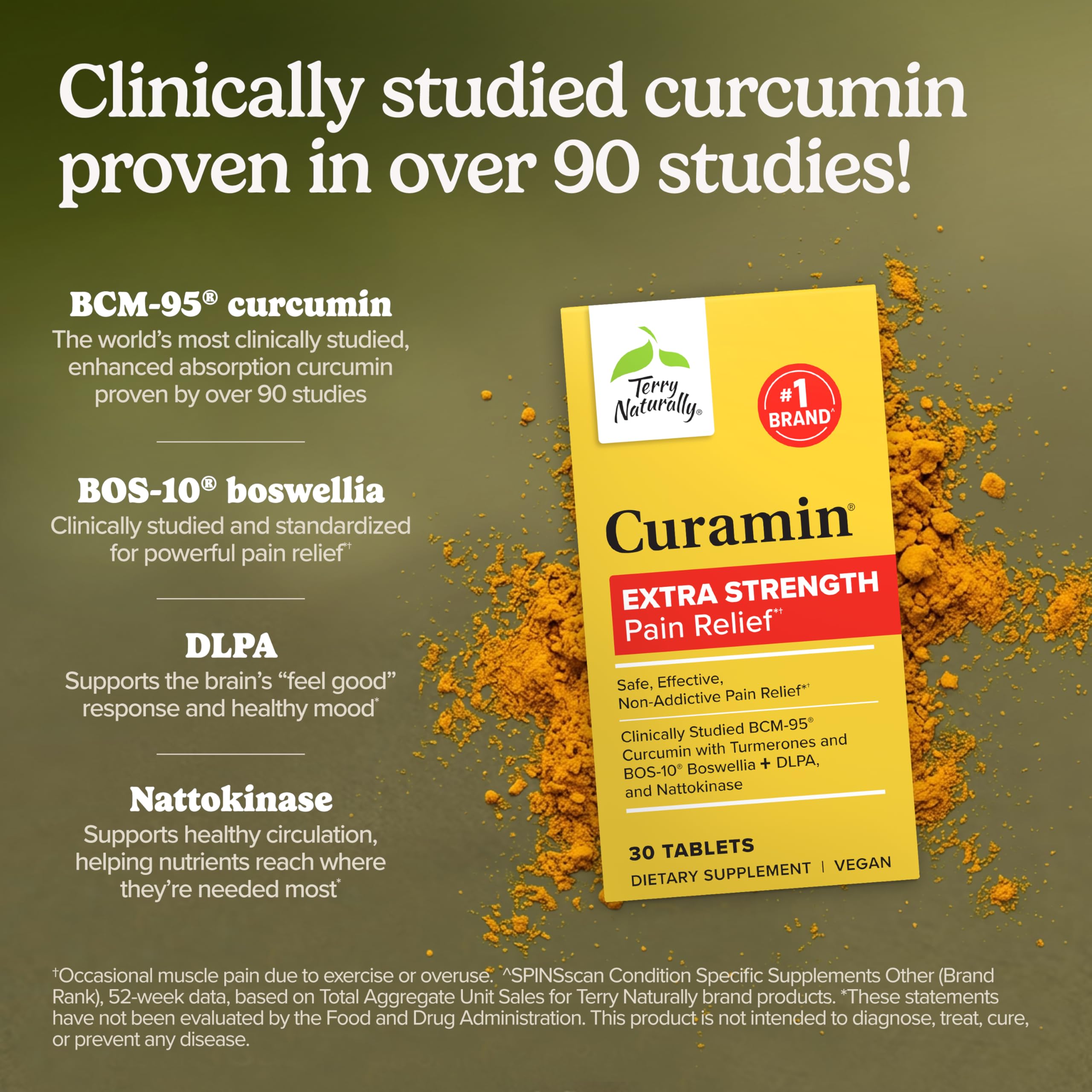 Terry Naturally Curamin Extra Strength - Soreness & Pain Relief - 30 Count — Amazon image 3