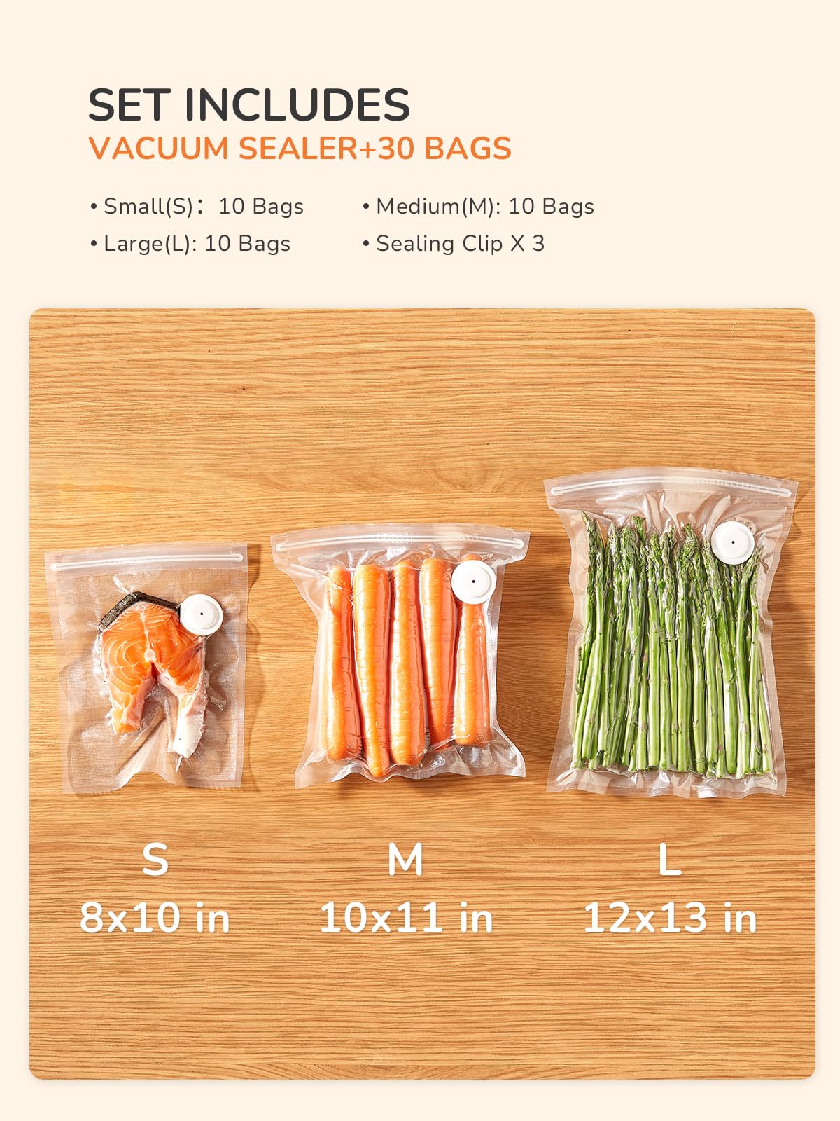 Reemix Sottovuoto compatto per alimenti, bianco