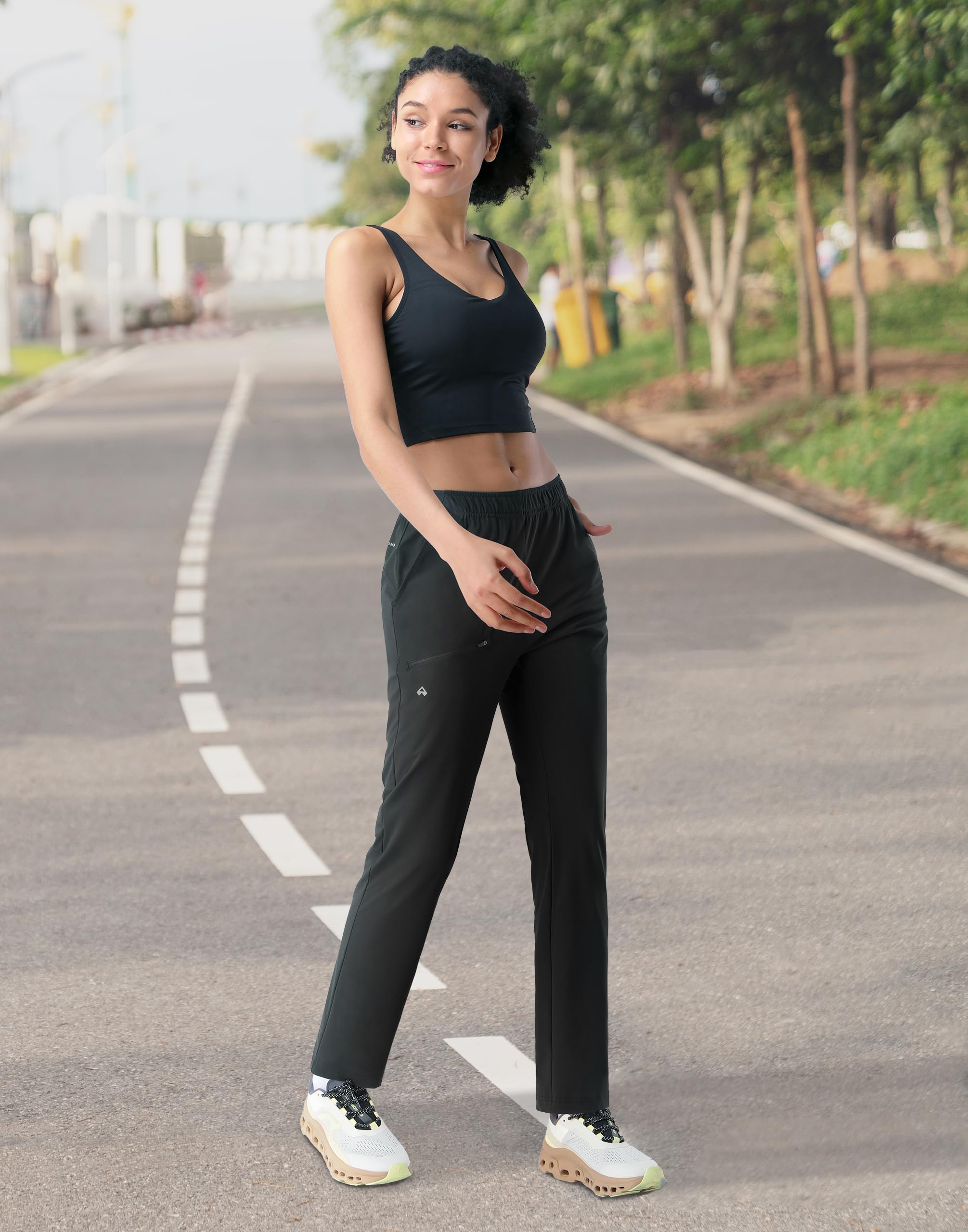 Pioneer Camp Jogginghose Damen Leicht Freizeithose Atmungsaktiv Schnelltrocknend Sporthose UPF50+ mit 3 Taschen