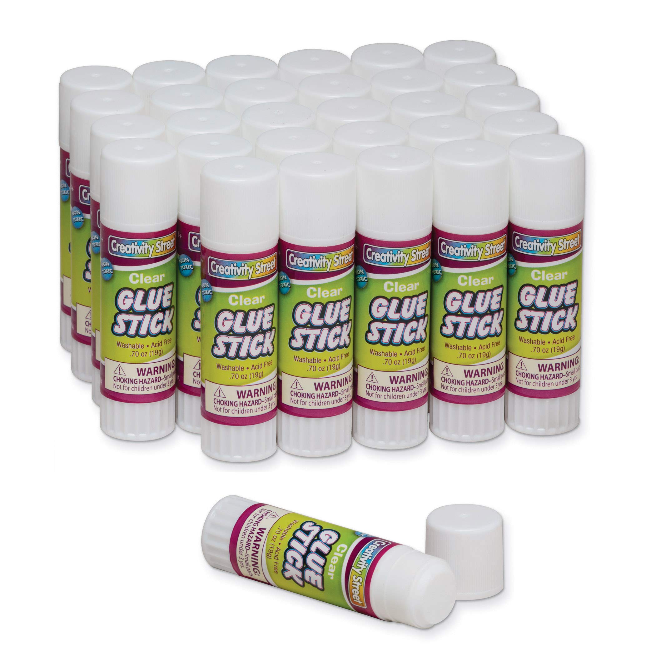 Creativity Street Large Glue Sticks, 30-Pack, White, .70-Ounce by Creativity Street