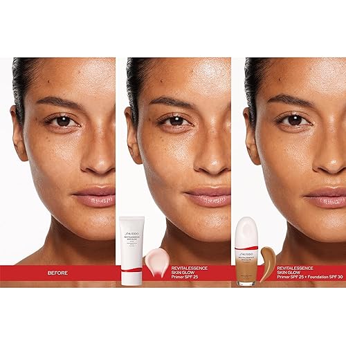 Miniatura 6 de Shiseido RevitalEssence Skin Glow Primer SPF 25 - Brillo instantáneo, imprimación de hidratación 24 horas - 1.0 fl oz - Amplio espectro SPF 25 - No