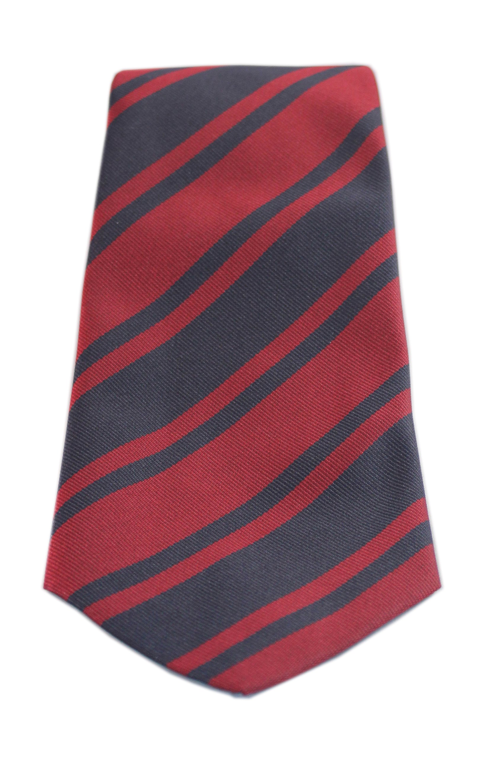 Mess Dress Ltd Navy, Red Corps Of Royal Engineers Polyester Tie