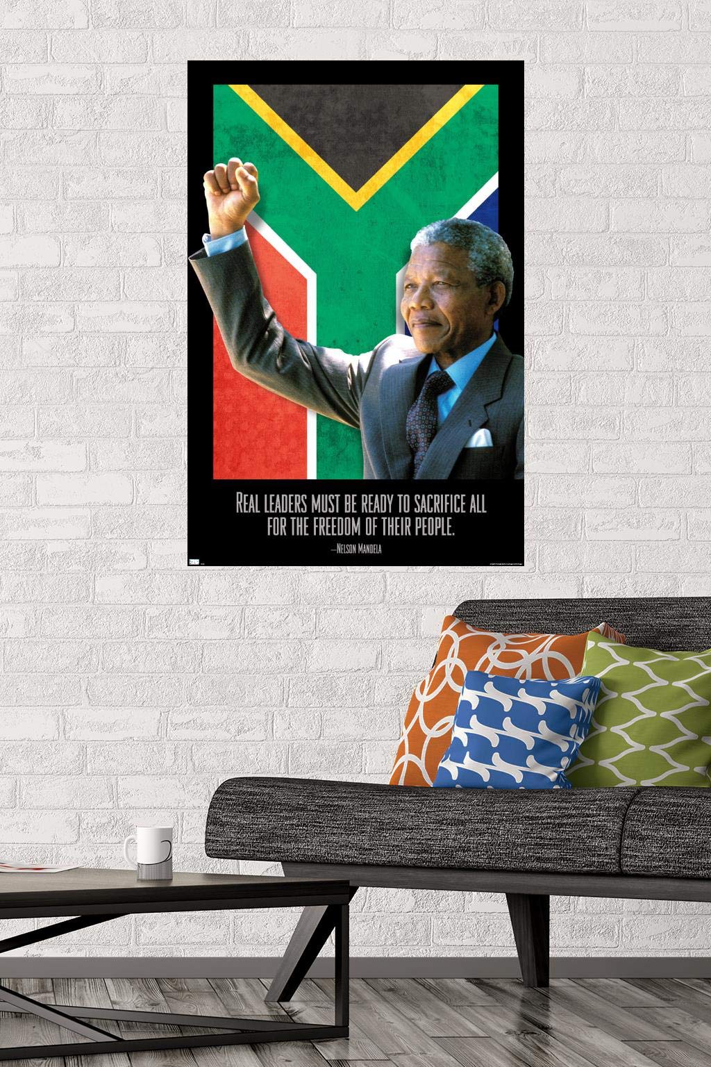 Amazon.com: Trends International Nelson Mandela - Real Leader Wall