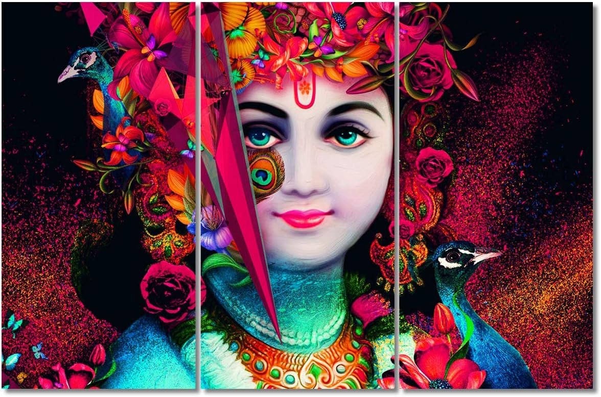 Modern Wall Decorations for Living Room Lord Krishna Wall Art Hindu