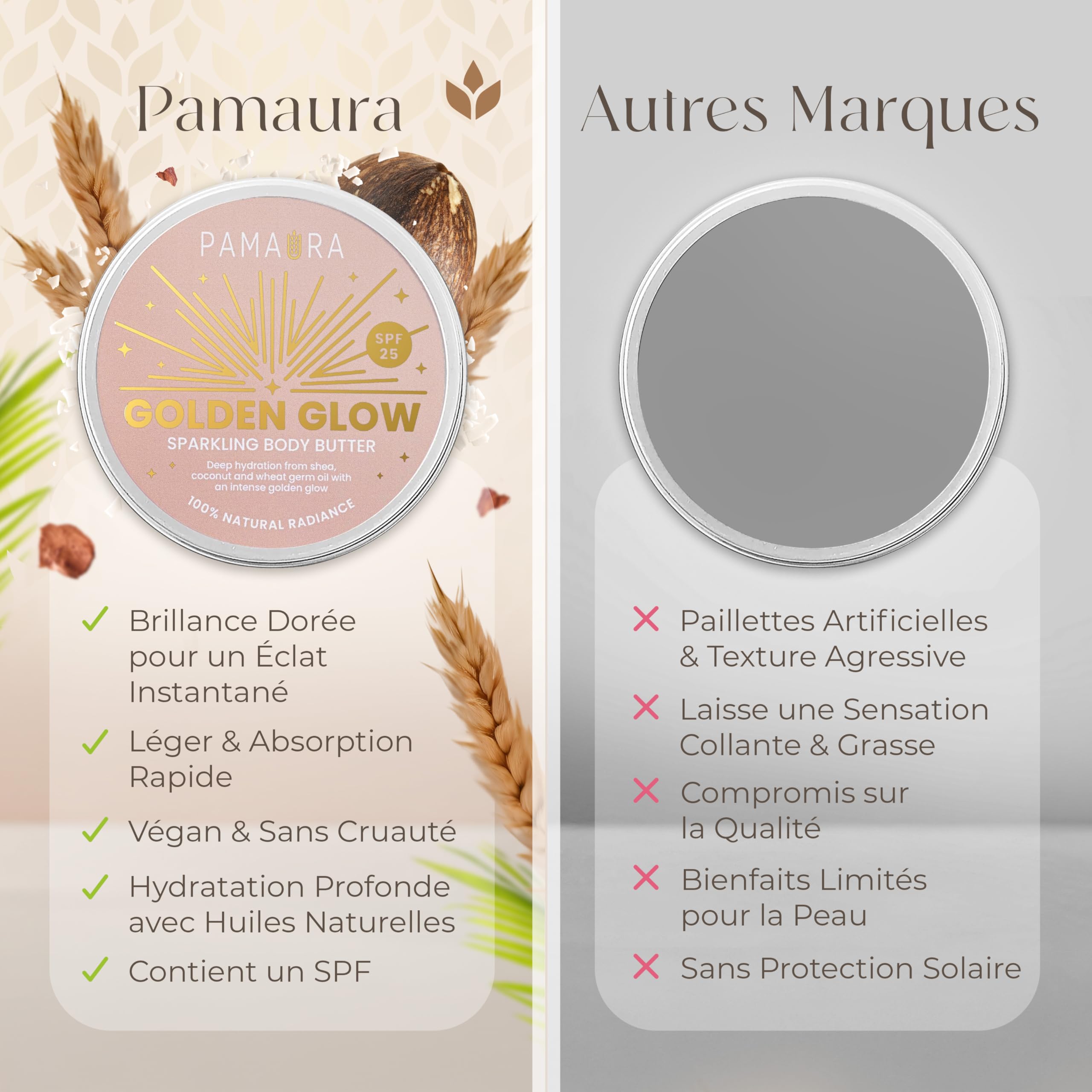 Cocoa Glow Huile corporelle scintillante – Formule 100% naturelle pour une hydratation intense et une peau lumineuse (100 ml)
