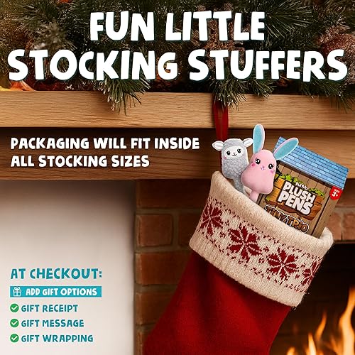 Vista 11 de BUNMO, Squishy Scribblers - Bolígrafos geniales, bonitos, Kawaii, esponjosos, para niños, niñas y adolescentes Animales lindos